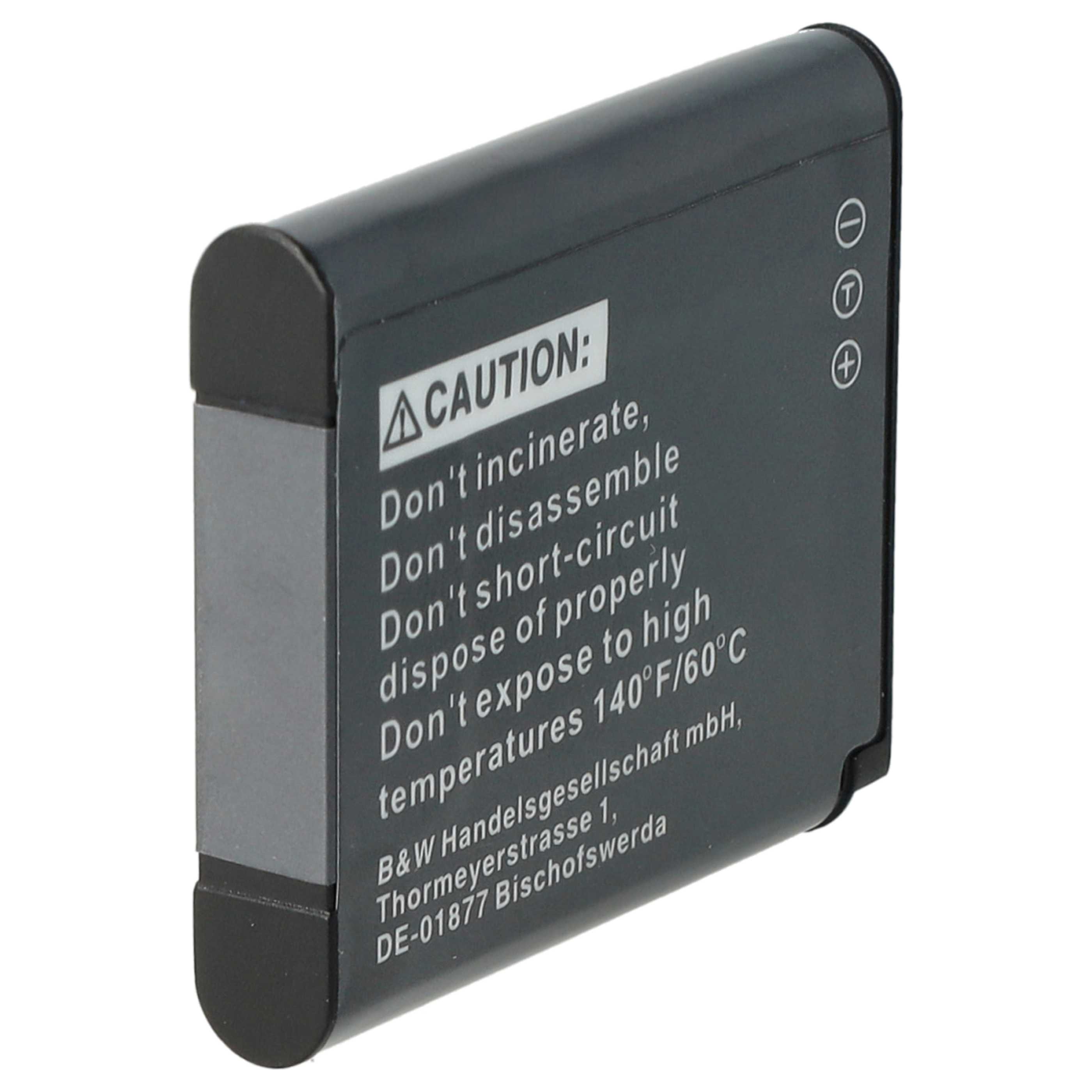 3x Battery replaces Leica BP-DC14E, BP-DC14 - 650mAh, 3.7V, Li-Ion