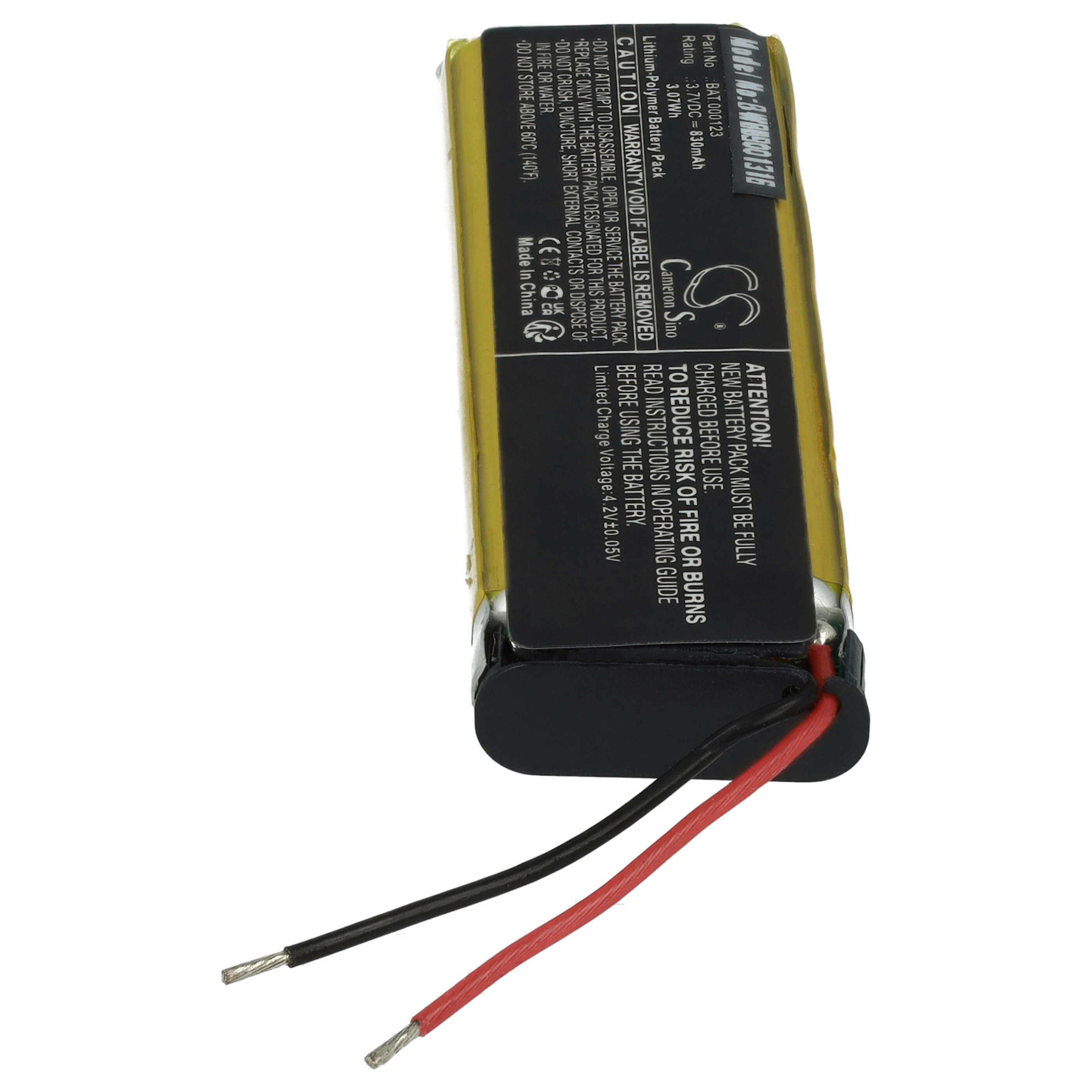 Vape Pen Battery Replacement for Philip Morris BAT.000123 - 830 mAh 3.7 V Li-polymer