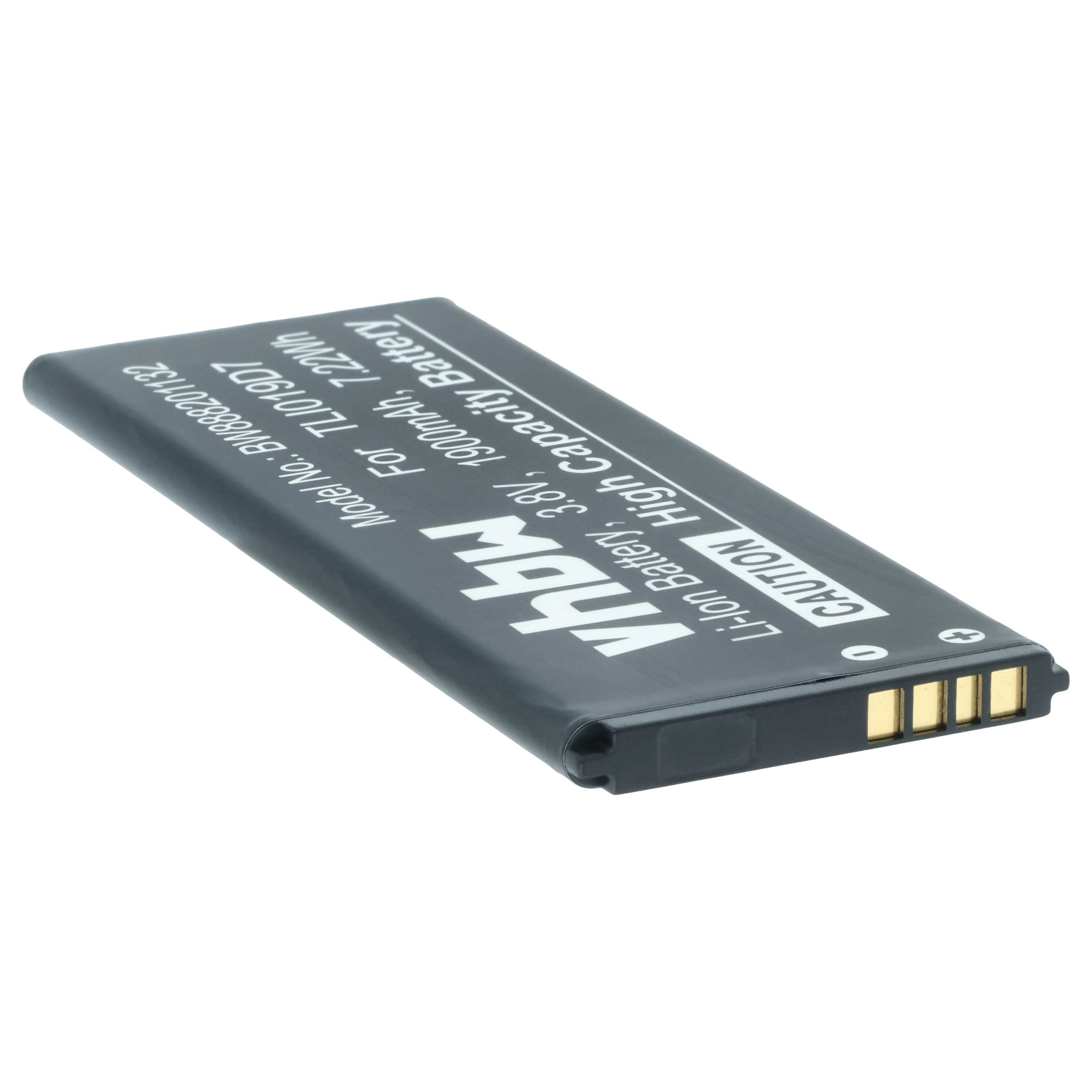 Batteria per cellulare Vodafone,, Telstra, TCL, Alcatel - 1900mAh 3,8V Li-Ion 