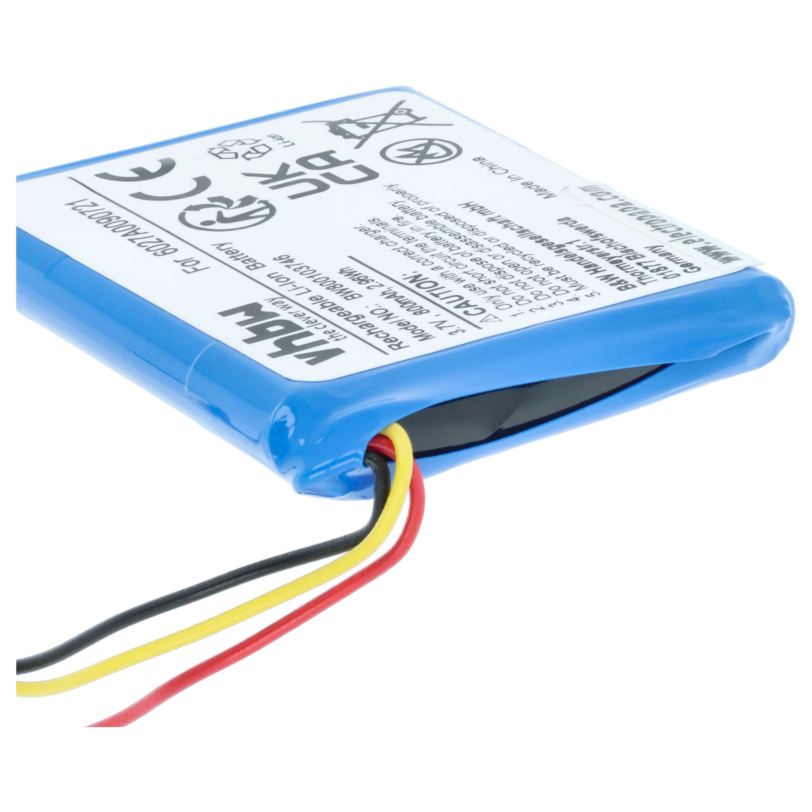 Akumulator do nawigacji GPS zamiennik TomTom 6027A0090721 - 800 mAh 3,7 V Li-Ion