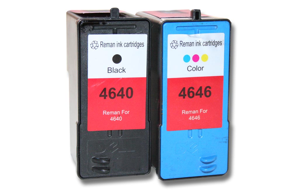 2x Ink Cartridges replaces Dell 4646, 4640, M4646, M4640, J5566 for 922 Printer - B/C/M/Y