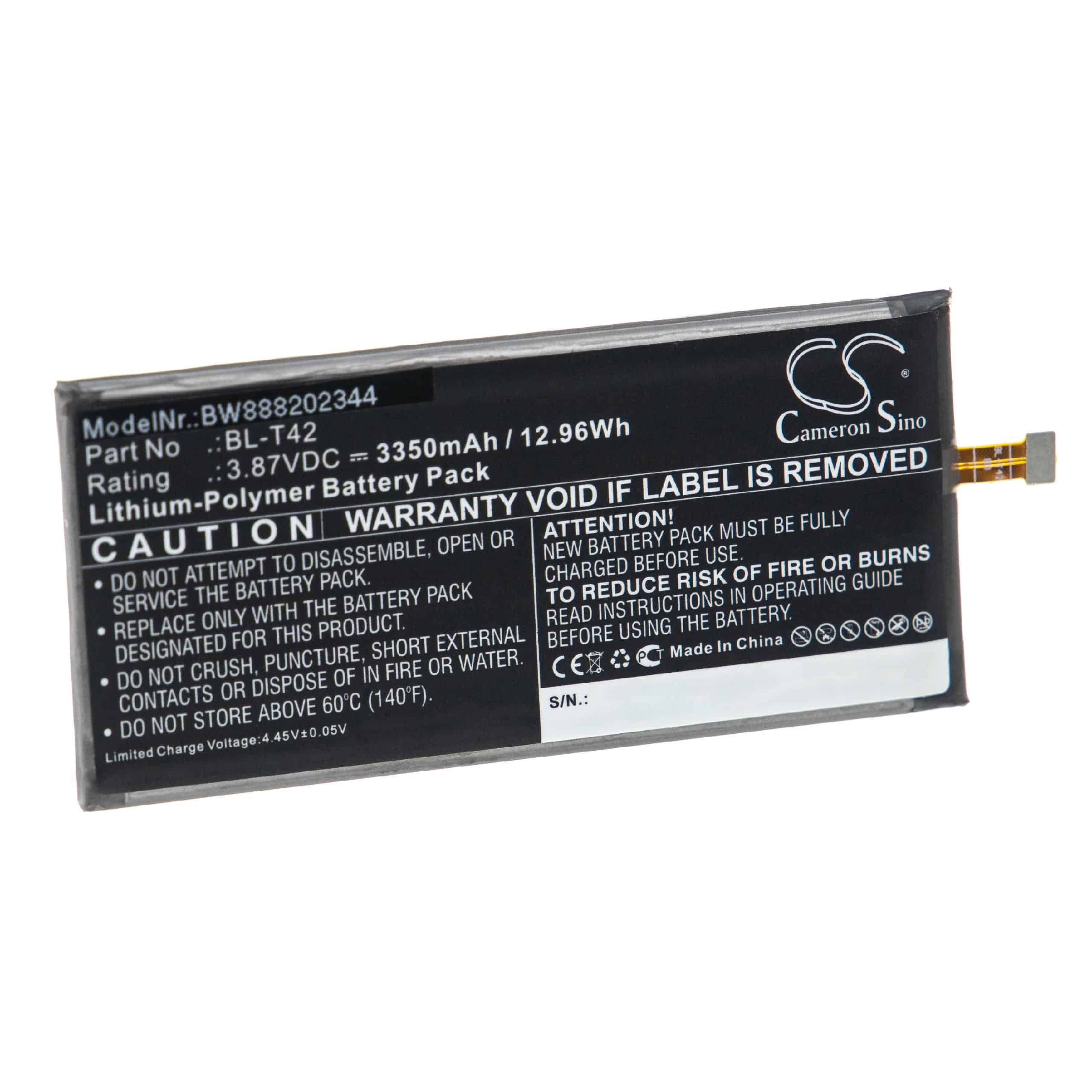 Mobile Phone Battery Replacement for LG BL-T42 - 3350mAh 3.87V Li-polymer