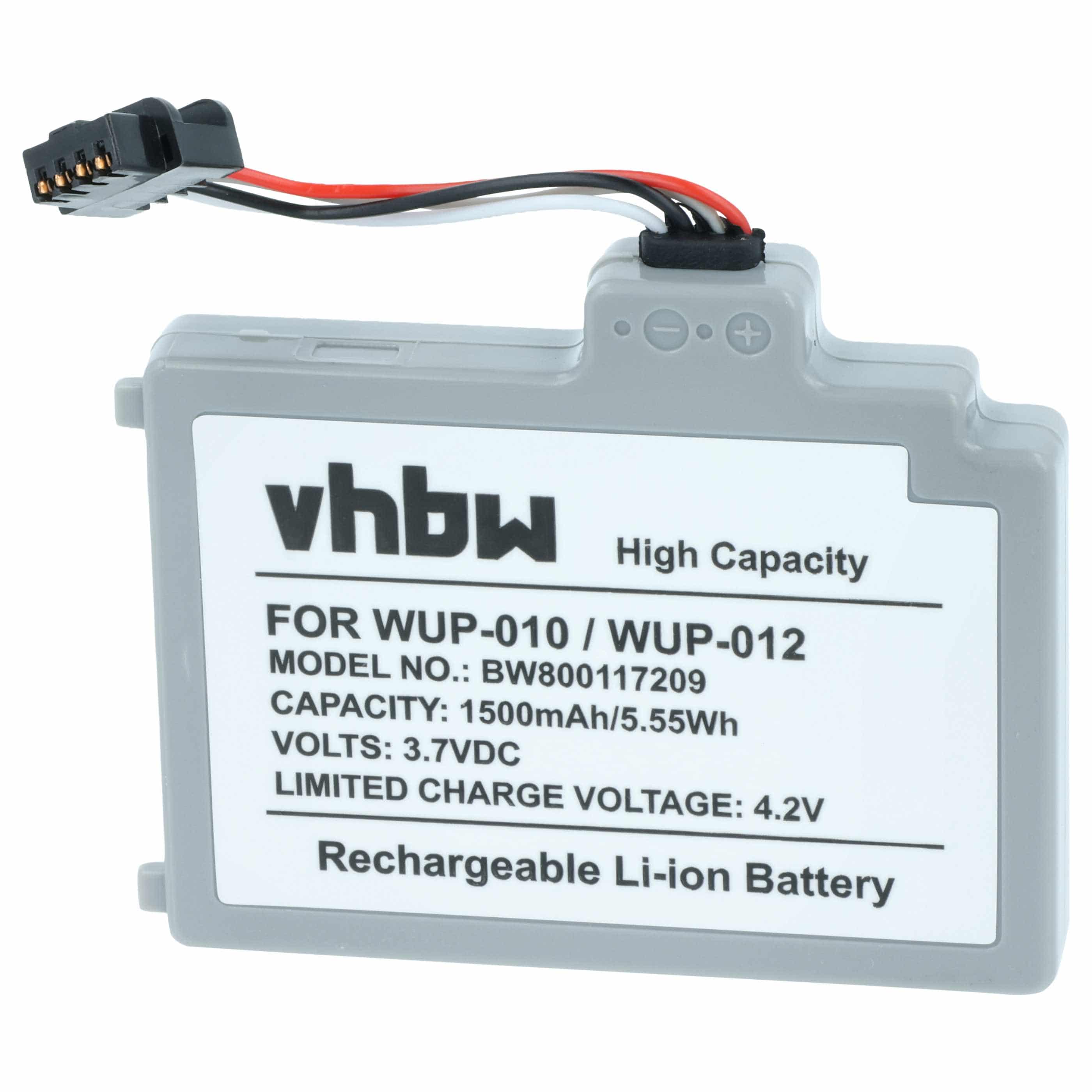 Games Console Battery replaces Nintendo WUP-012 - 1500 mAh 3.7 V Li-polymer