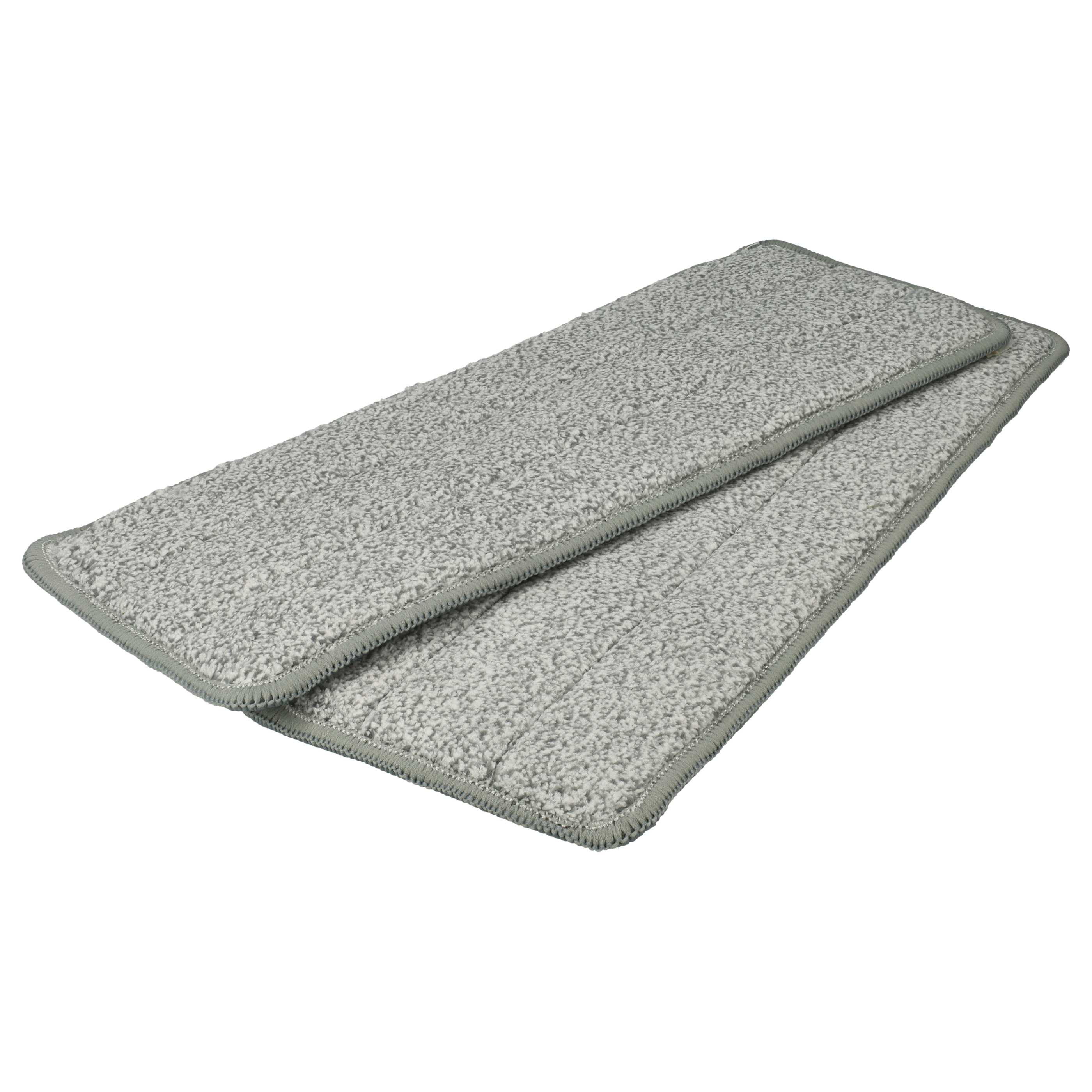 2x Wischbezug passend für Clean Maxx 09996 Wischmopp - Polyester, grau, weiß