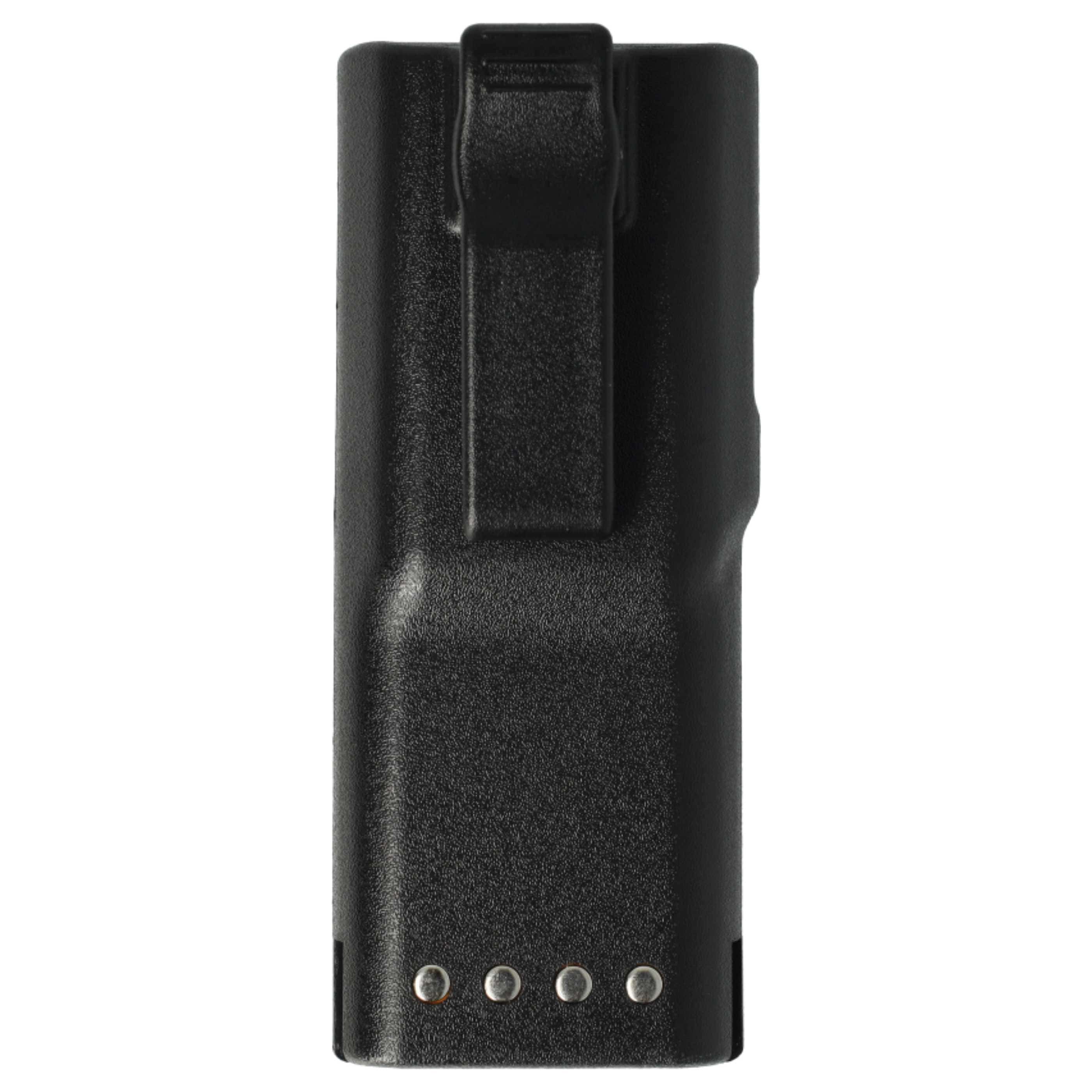 Radio 2x Battery replaces Motorola HNN8133C, HNN9628A, HNN8308A, HNN9628 - 1800 mAh 7.5 V NiMH + Belt Clip