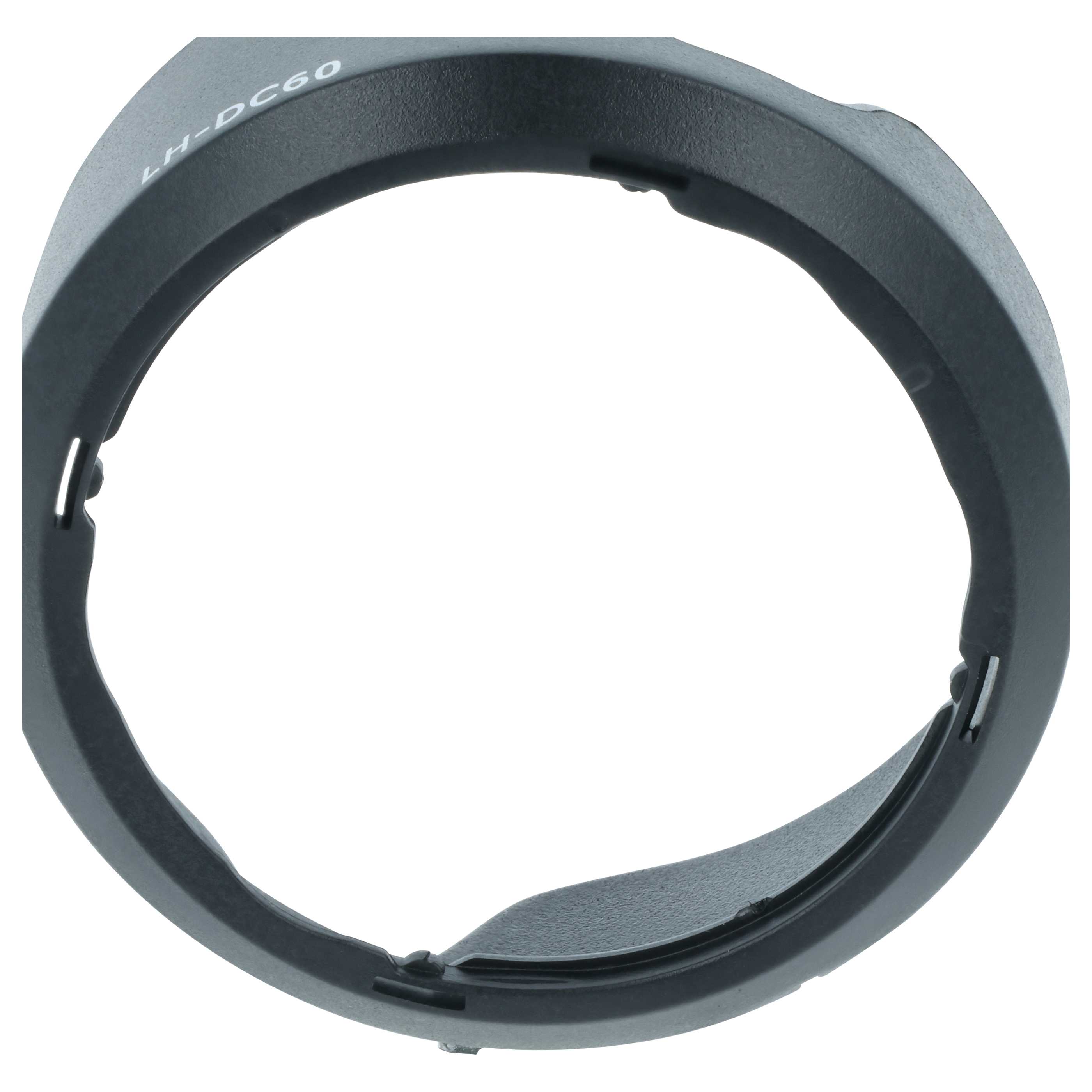 Lens Hood replaces Canon LH-DC60 for Canon Lens with 58 mm Diameter, plastic, black