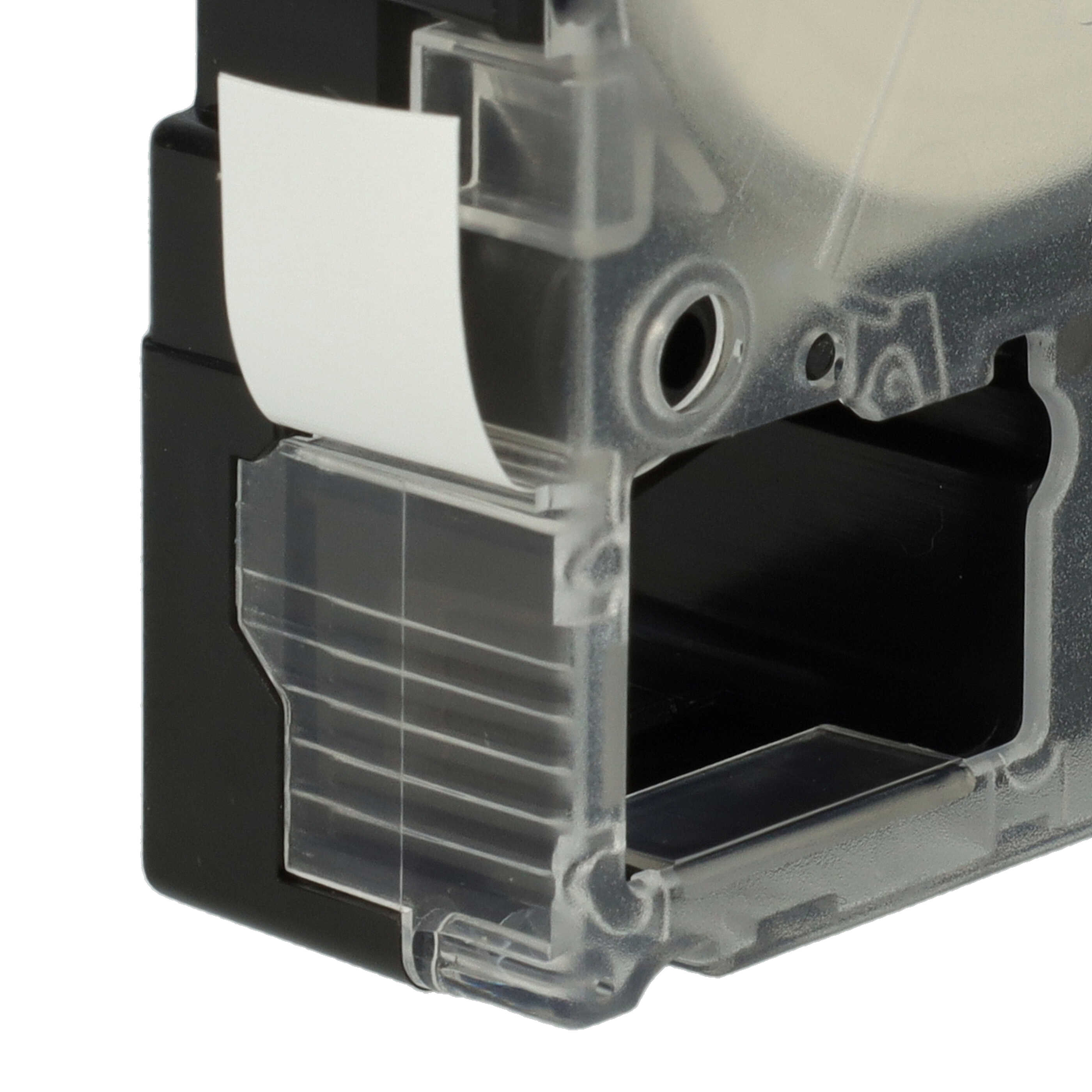 50x Label Tape replaces Epson LC-4WBN - 12 mm Black to White