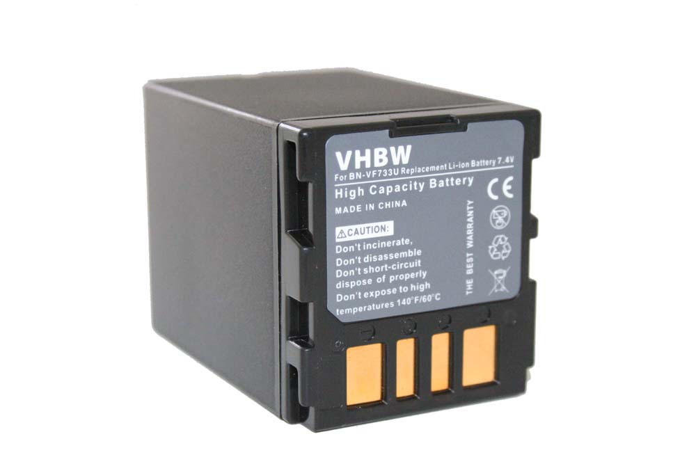 Videocamera Battery Replacement for JVC BN-VF714, BN-VF707US, BN-VF707, BN-VF707U - 2200mAh 7.4V Li-Ion