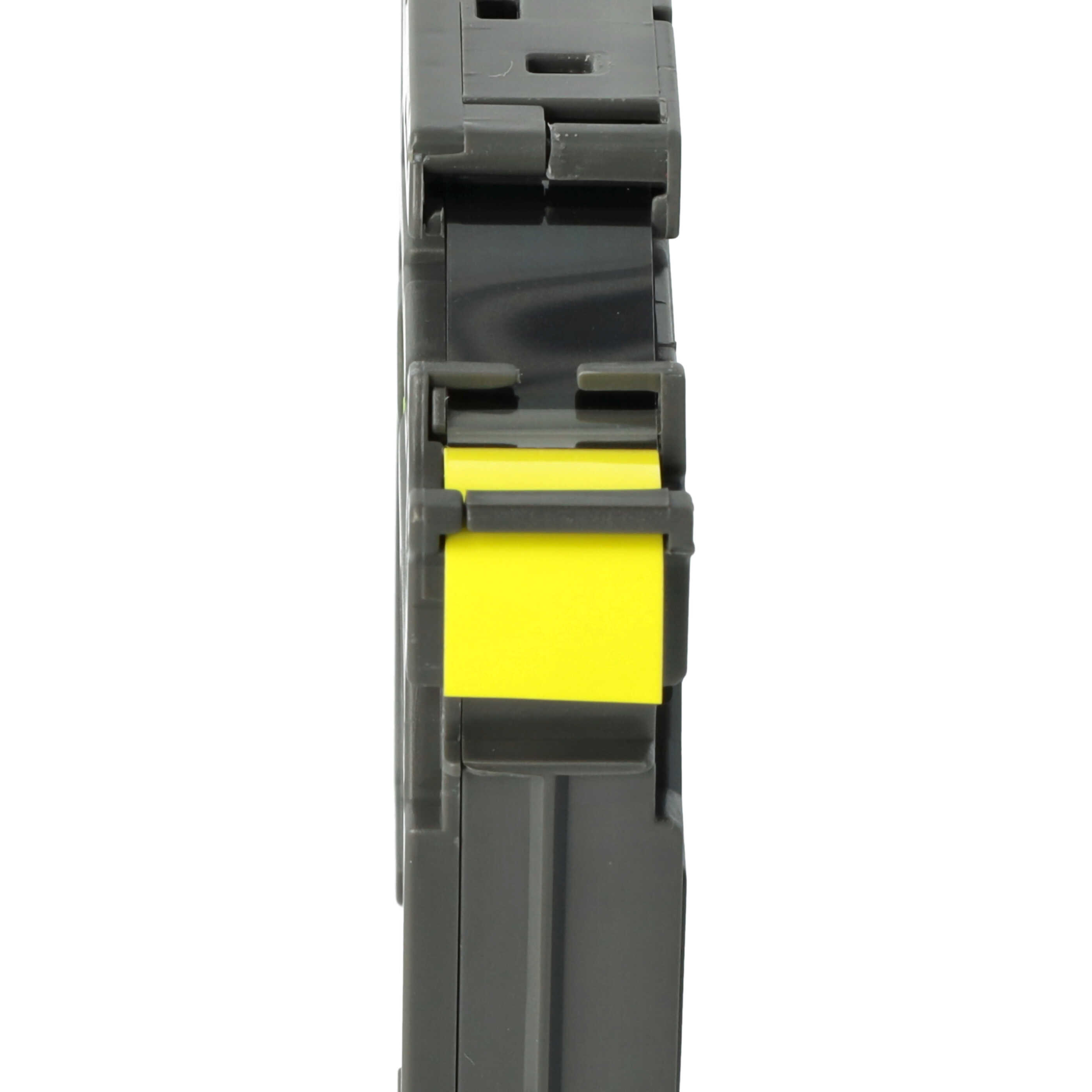 Label Tape as Replacement for Brother TZE-S631 - 12 mm Black to Yellow, Extra Stark