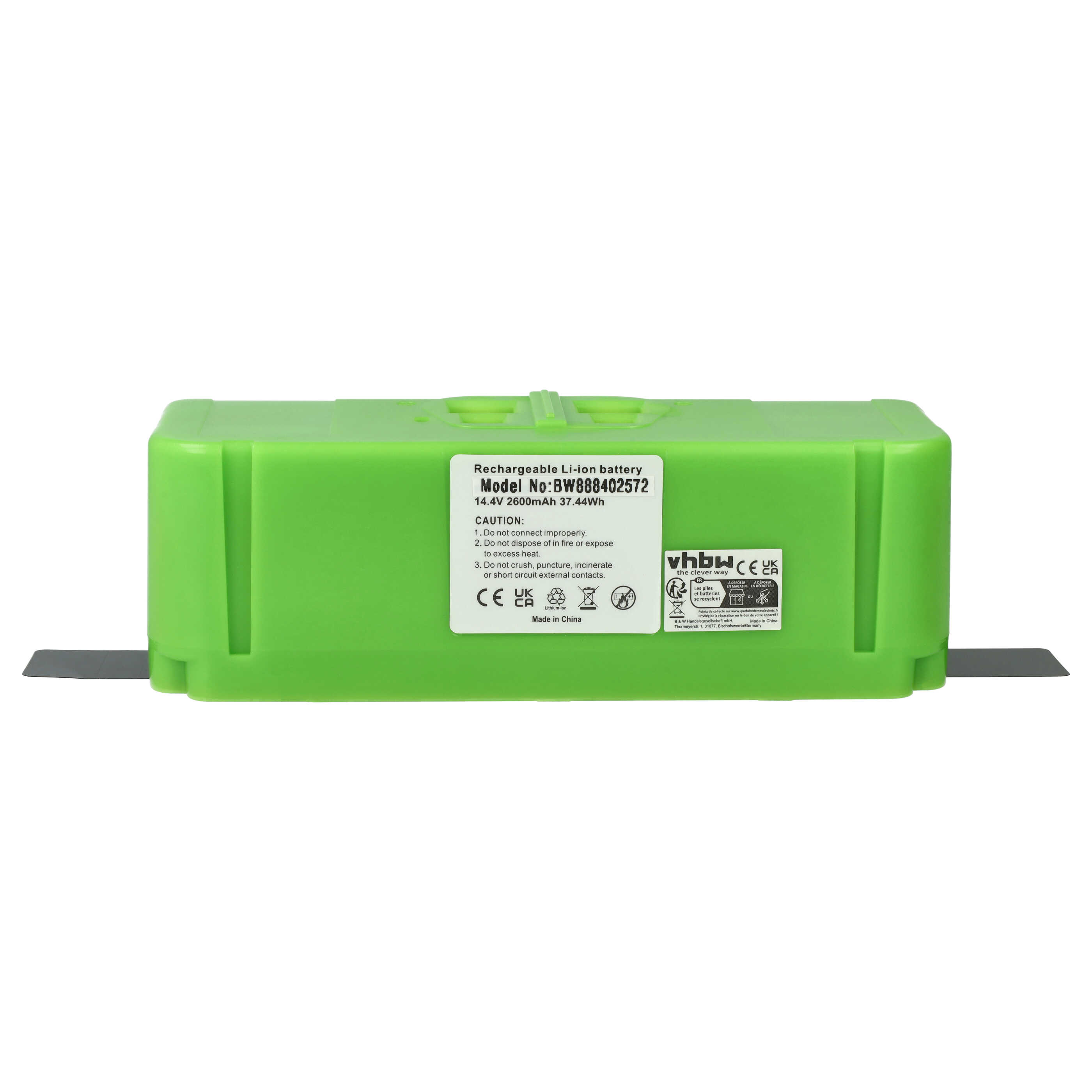 Battery Replacement for iRobot 379640, 379639, 616398, 379641, 379638, 379642 for - 2600mAh, 14.4V, Li-Ion