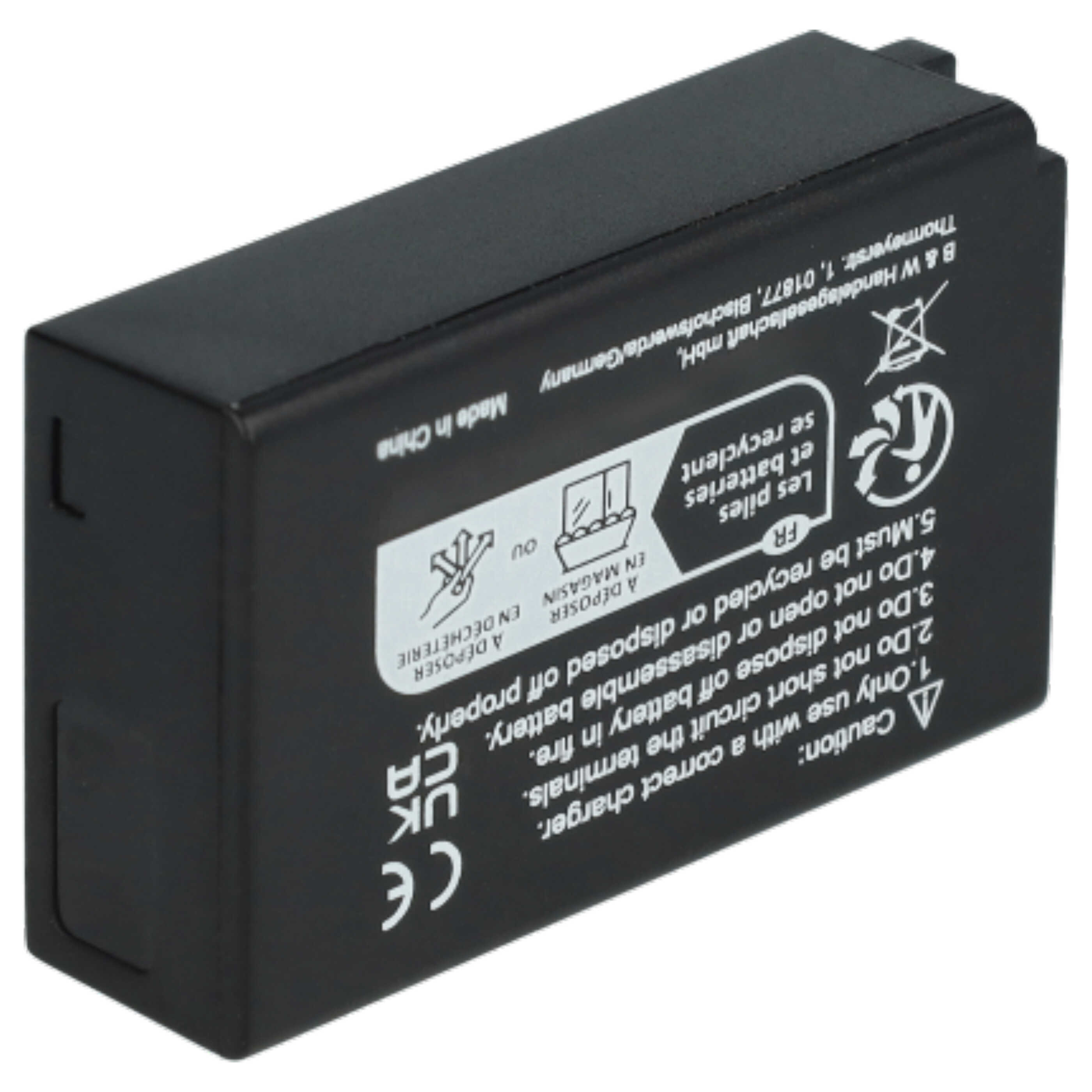 3x Battery replaces Nikon EN-EL20a, EN-EL20 - 850mAh, 7.4V, Li-Ion