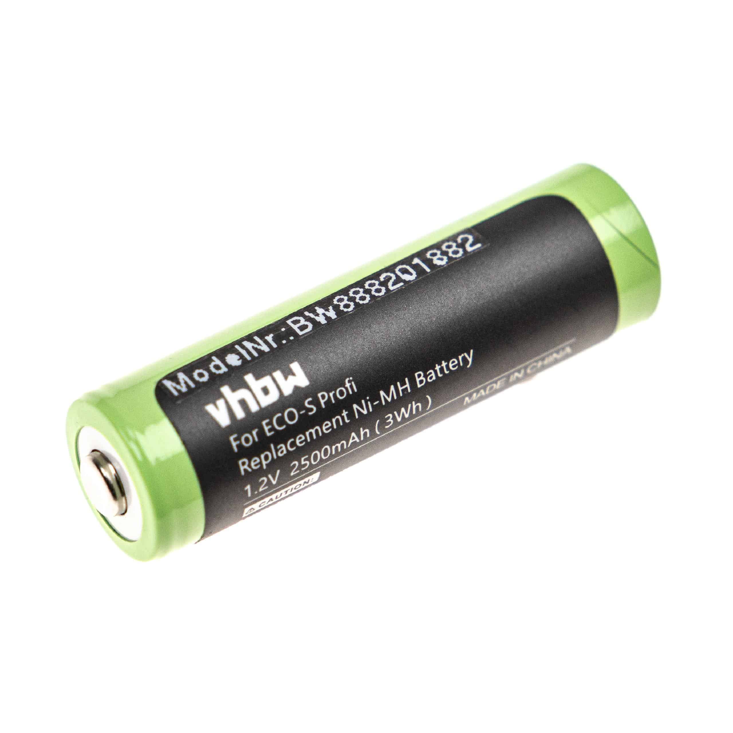 Batterie pour Tondeo ECO-S pour rasoir électrique - 2500mAh 1,2V NiMH