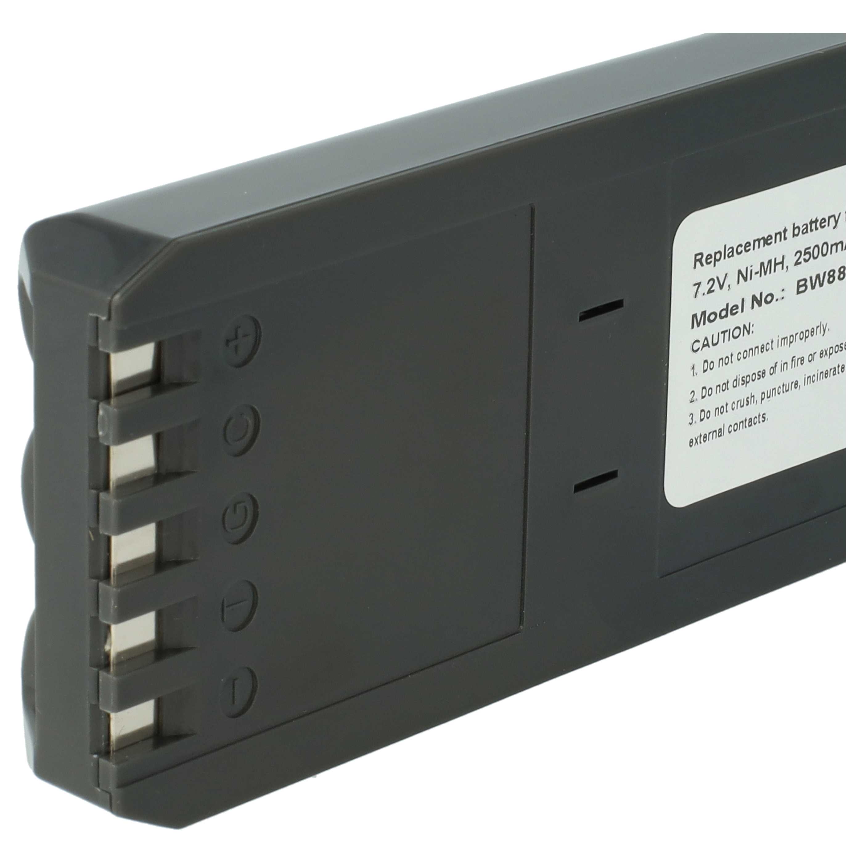 Laser 2x Battery replaces Fluke BP7217 - 2500 mAh 7.2 V NiMH