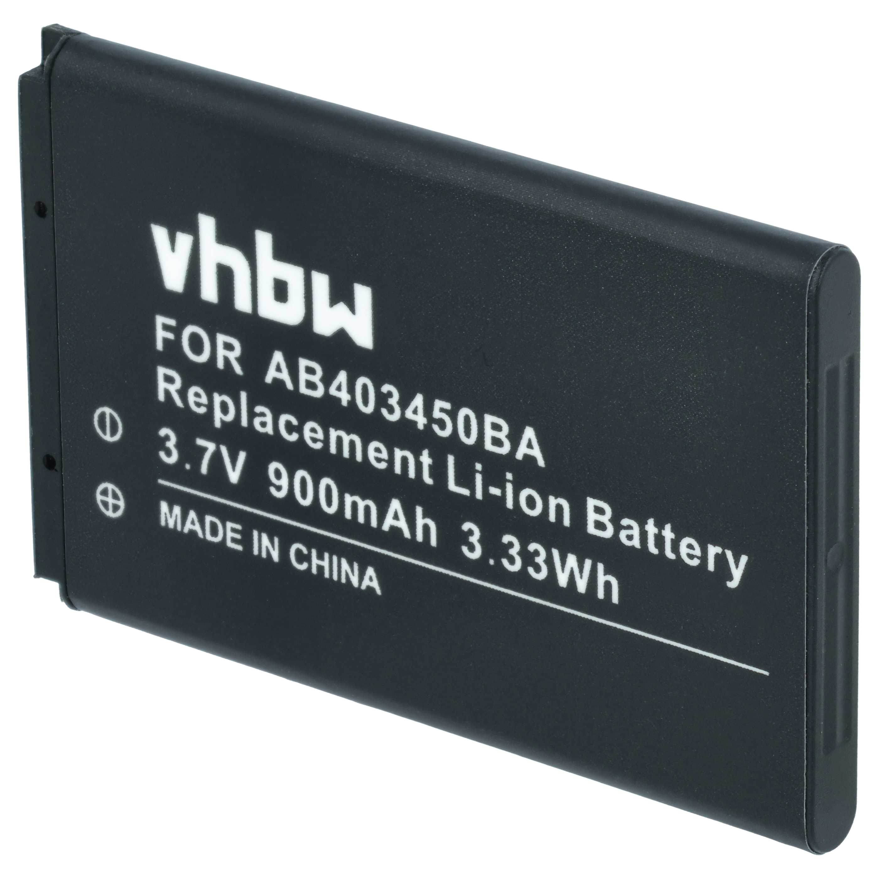 Akumulator do telefonu smartfona zamiennik Samsung AB403450BE, AB403450BC, AB403450BA - 900 mAh 3,7 V Li-Ion