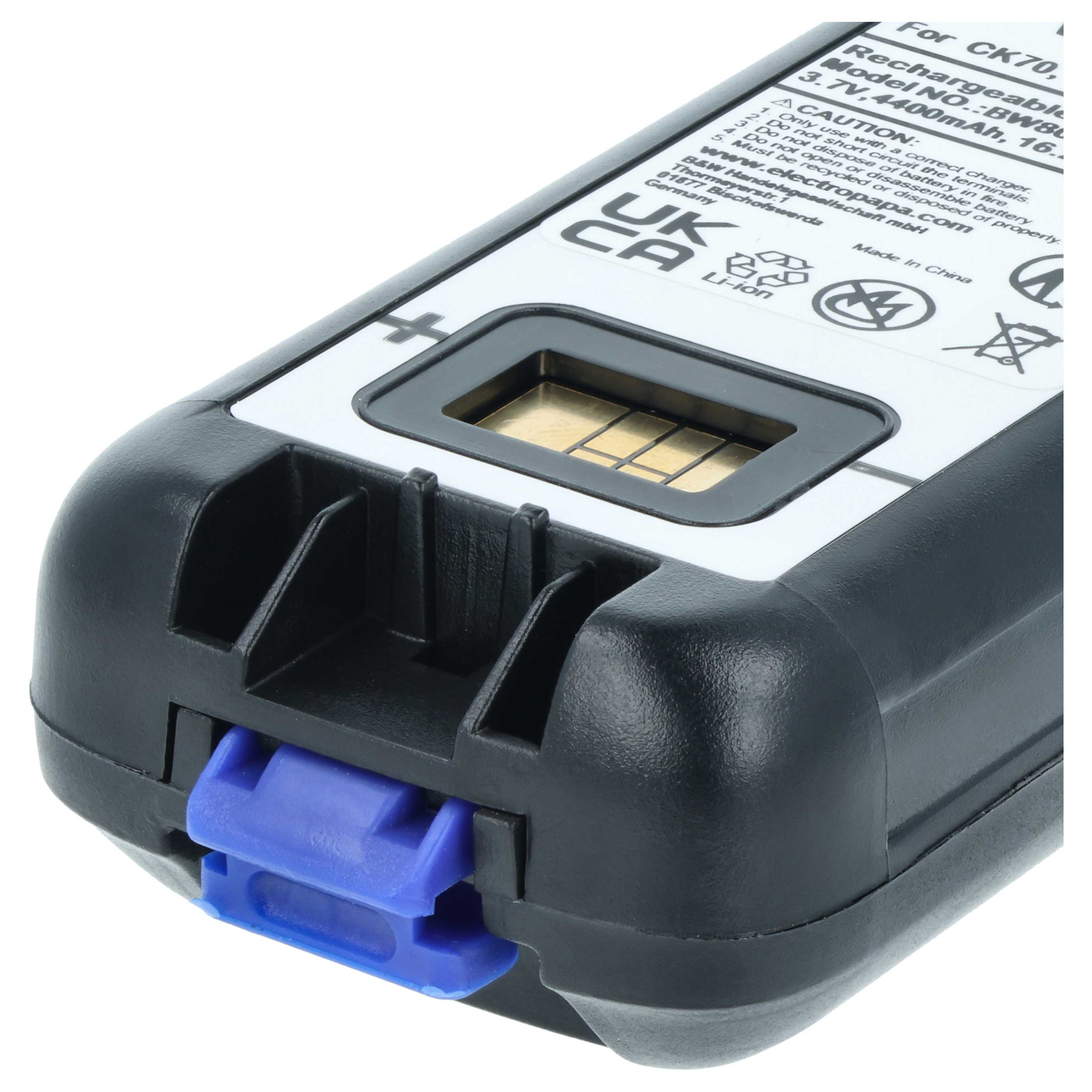 Batterie remplace Intermec 1001AB01, 318-046-001, 1001AB02 pour ordinateur mobile PDA Intermec - 4400mAh