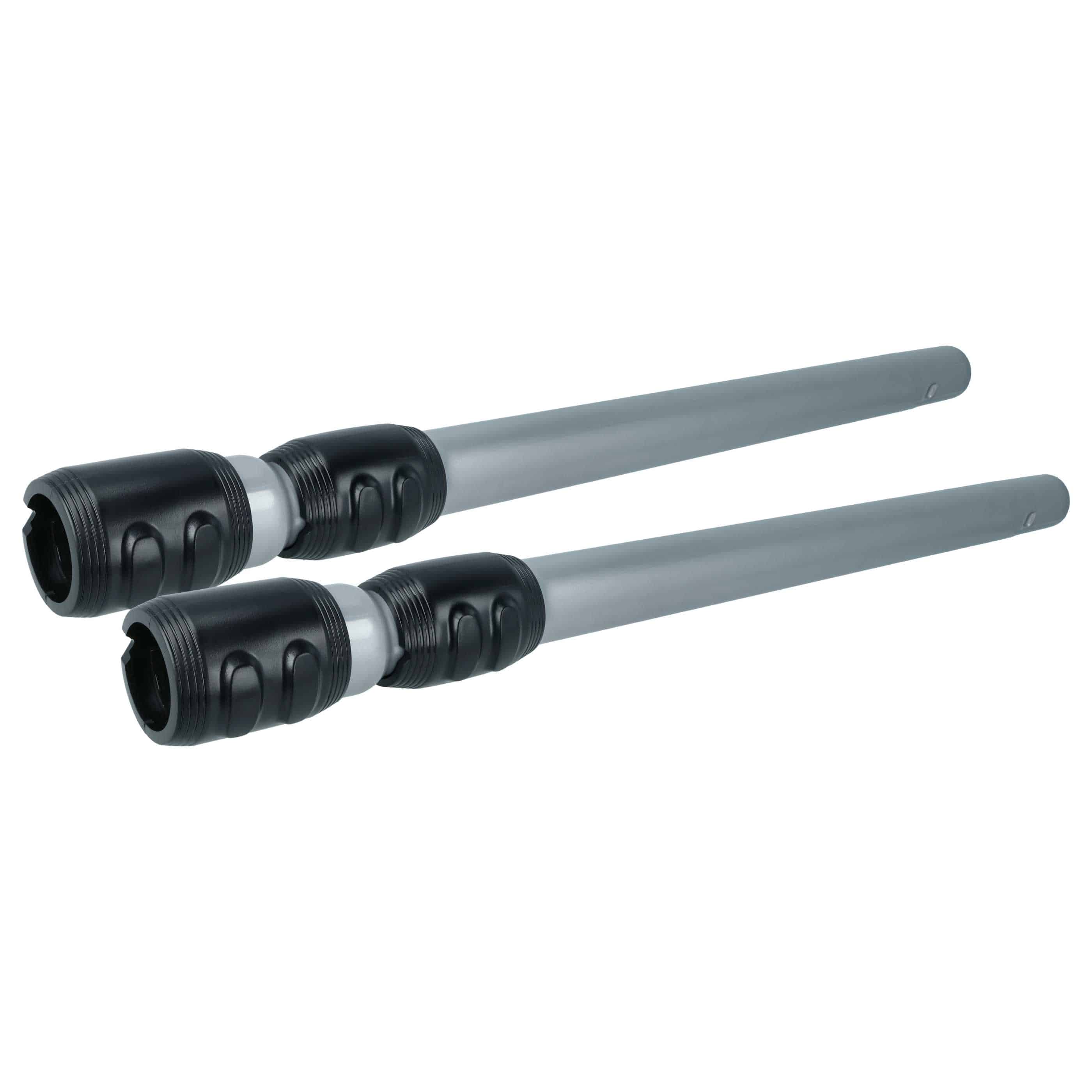 2x Tubo sostituisce Philips ERC100519, 432200425841, CP9273 per aspirapolvere - nero / argento