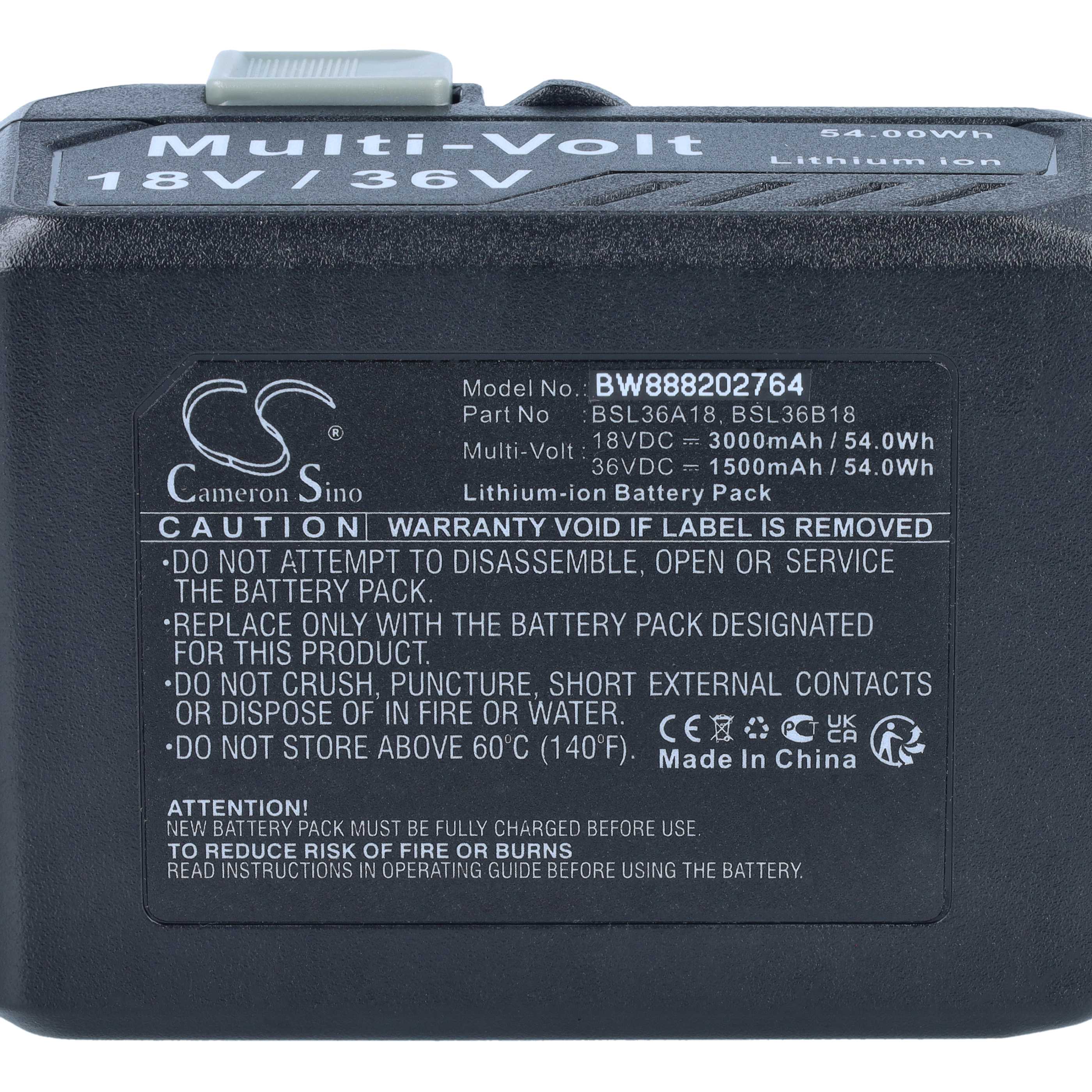 Akku 18V als Ersatz für Hikoki BSL36A18, BSL36B18 - 3Ah, Li-Ion