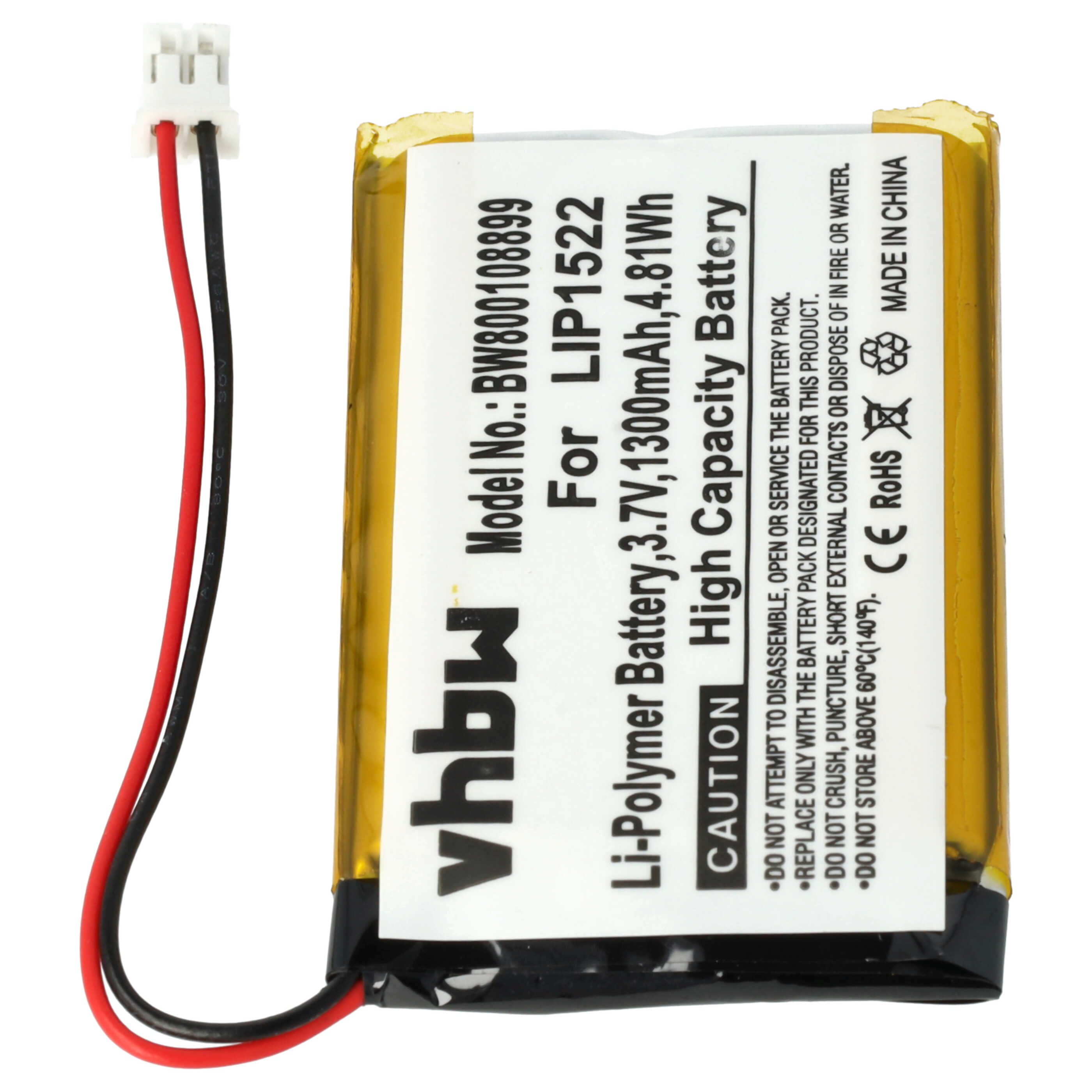 Akumulator do pada zamiennik Sony LIP1522, KCR1410 - 1300 mAh 3,7 V Li-Ion