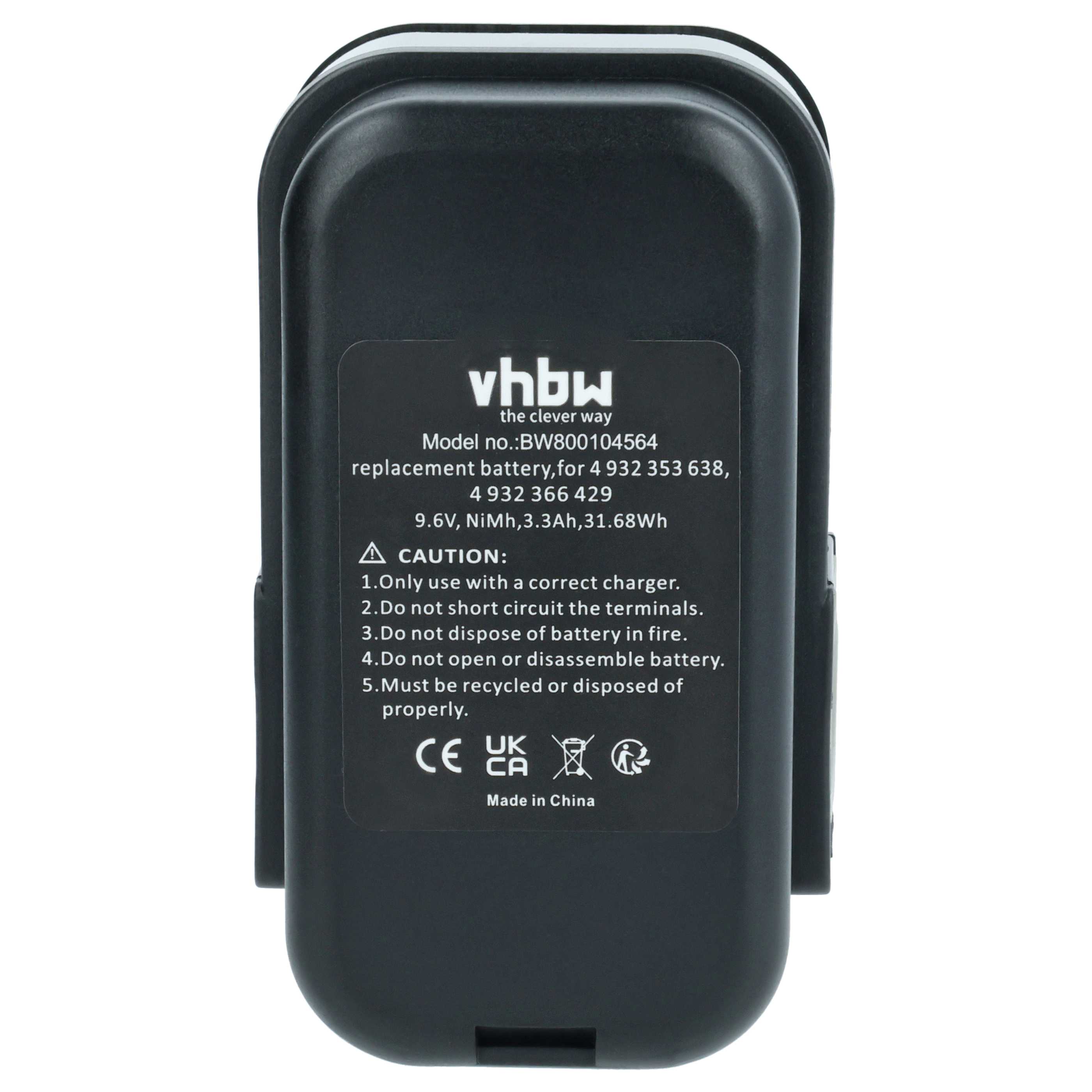 Batteria sostituisce Förch 5325 96 1, 5325961 per attrezzo - 3,3Ah 9,6V NiMH