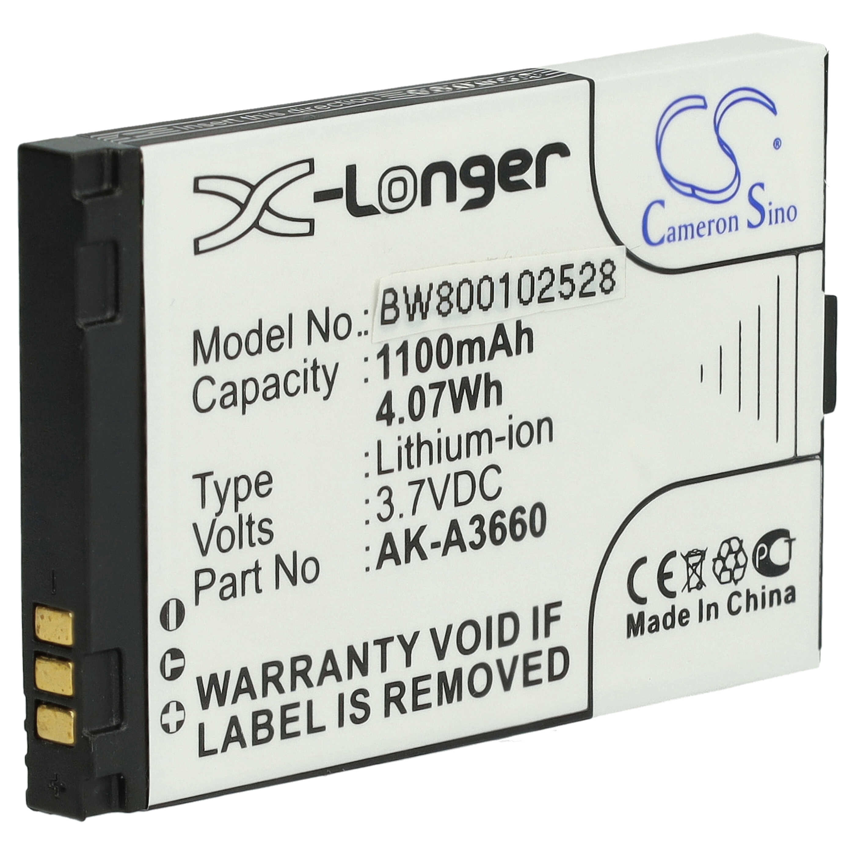 Batteria sostituisce Emporia AK-A3630 per cellulare Emporia - 1100mAh 3,7V Li-Ion
