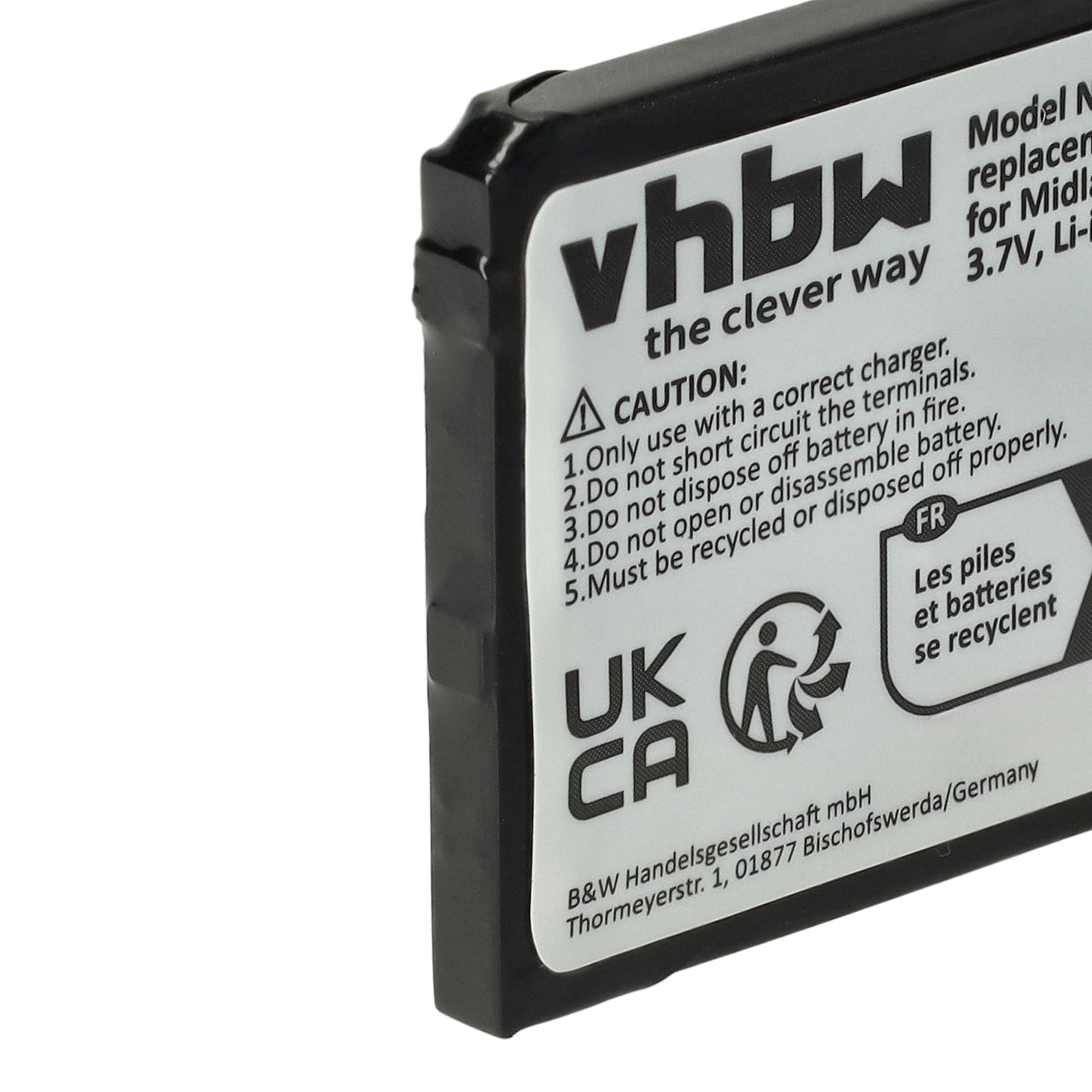 Radio 5x Battery replaces Alan FB-777 - 700 mAh 3.7 V Li-Ion