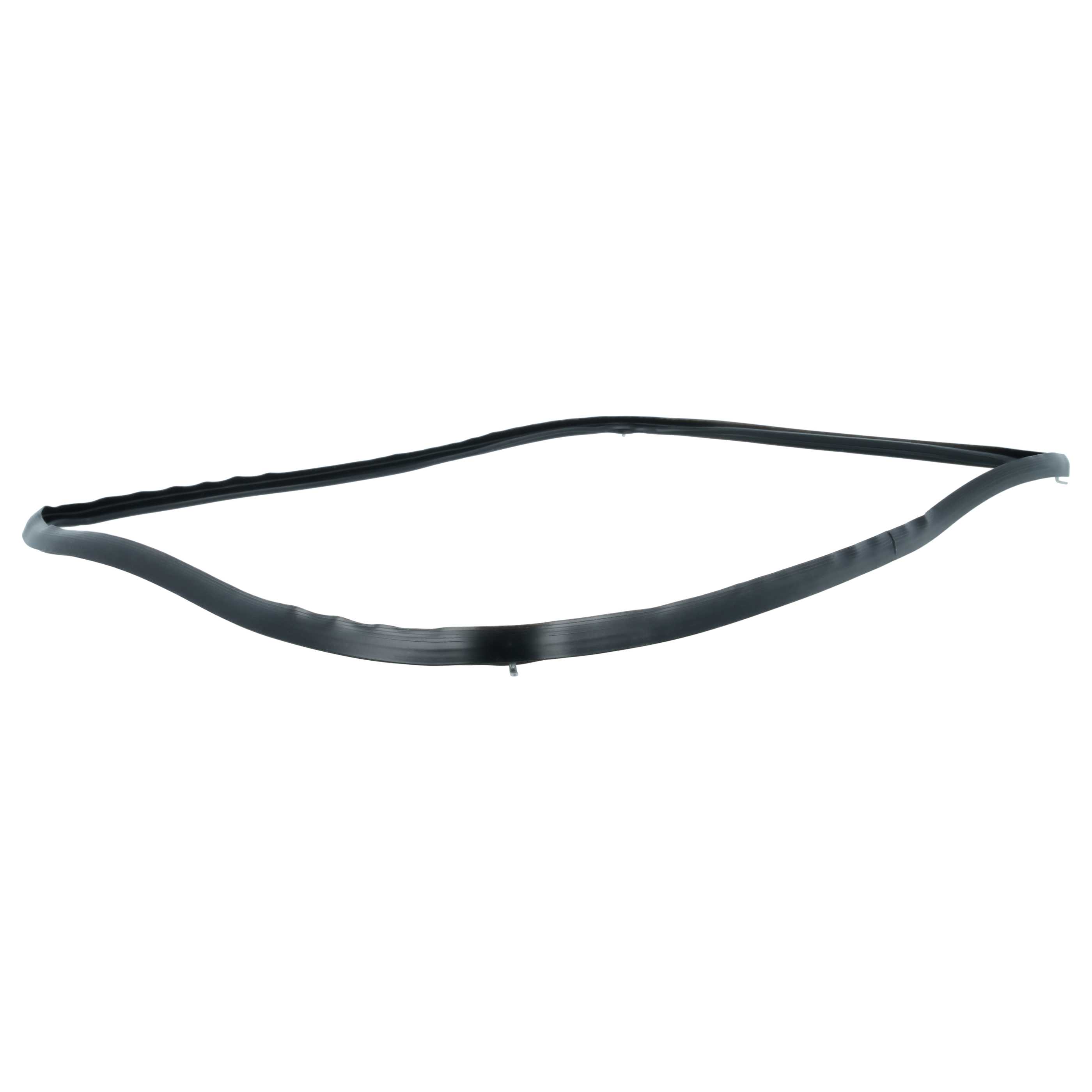 Backofen-Türdichtung mit Winkelhaken als Ersatz für AEG 387194510 für Zanussi u.a. 44 x 33 cm, Schwarz