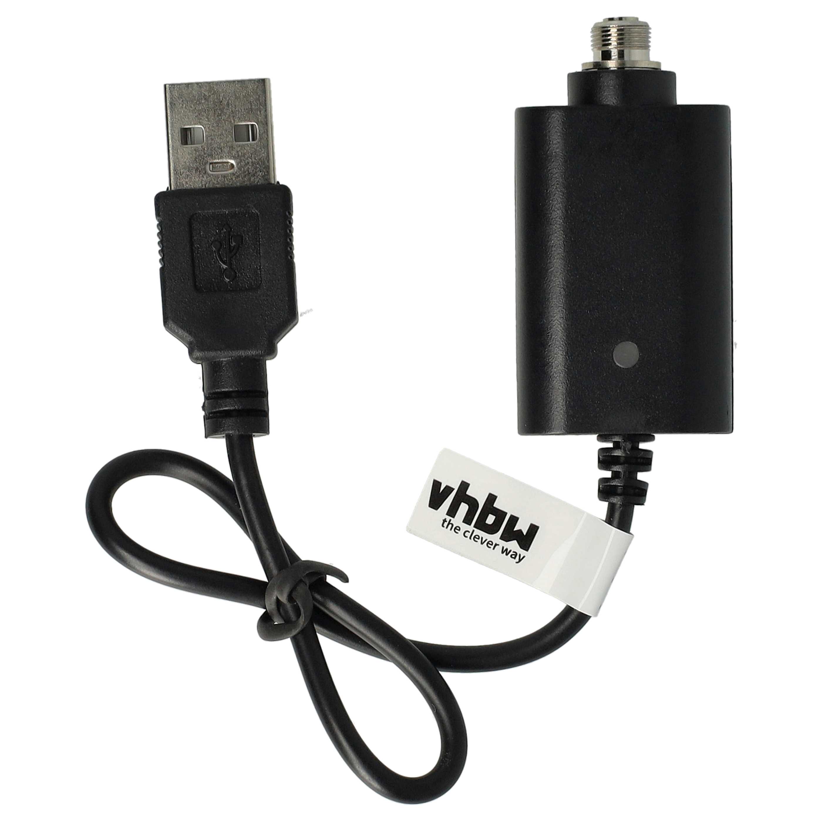 vhbw caricatore USB sigarette elettroniche con attacco filettato - cavo da 25cm