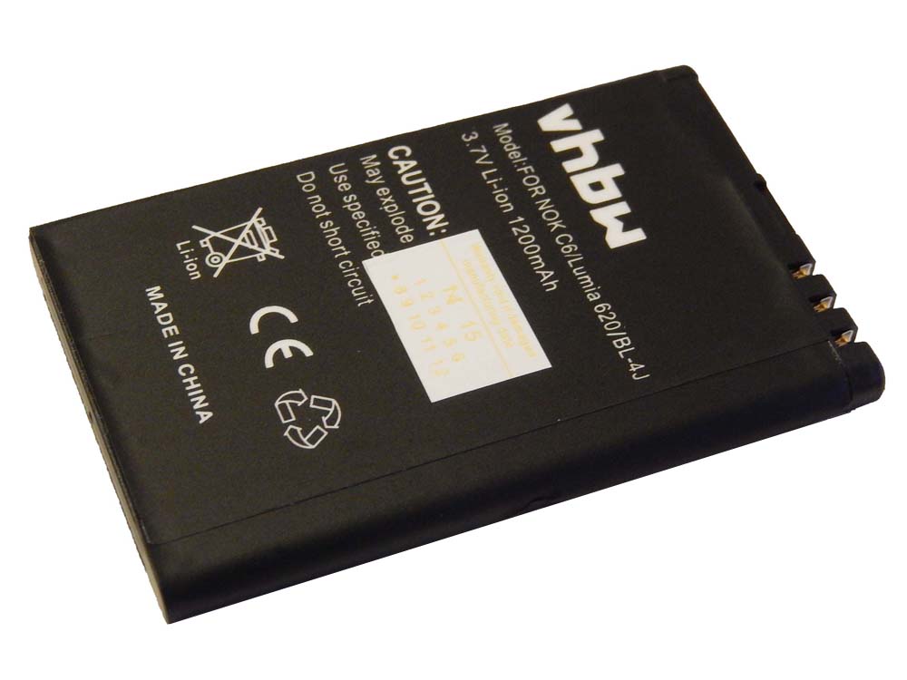 Mobile Phone Battery Replacement for Nokia BL-4J - 1200mAh 3.7V Li-Ion
