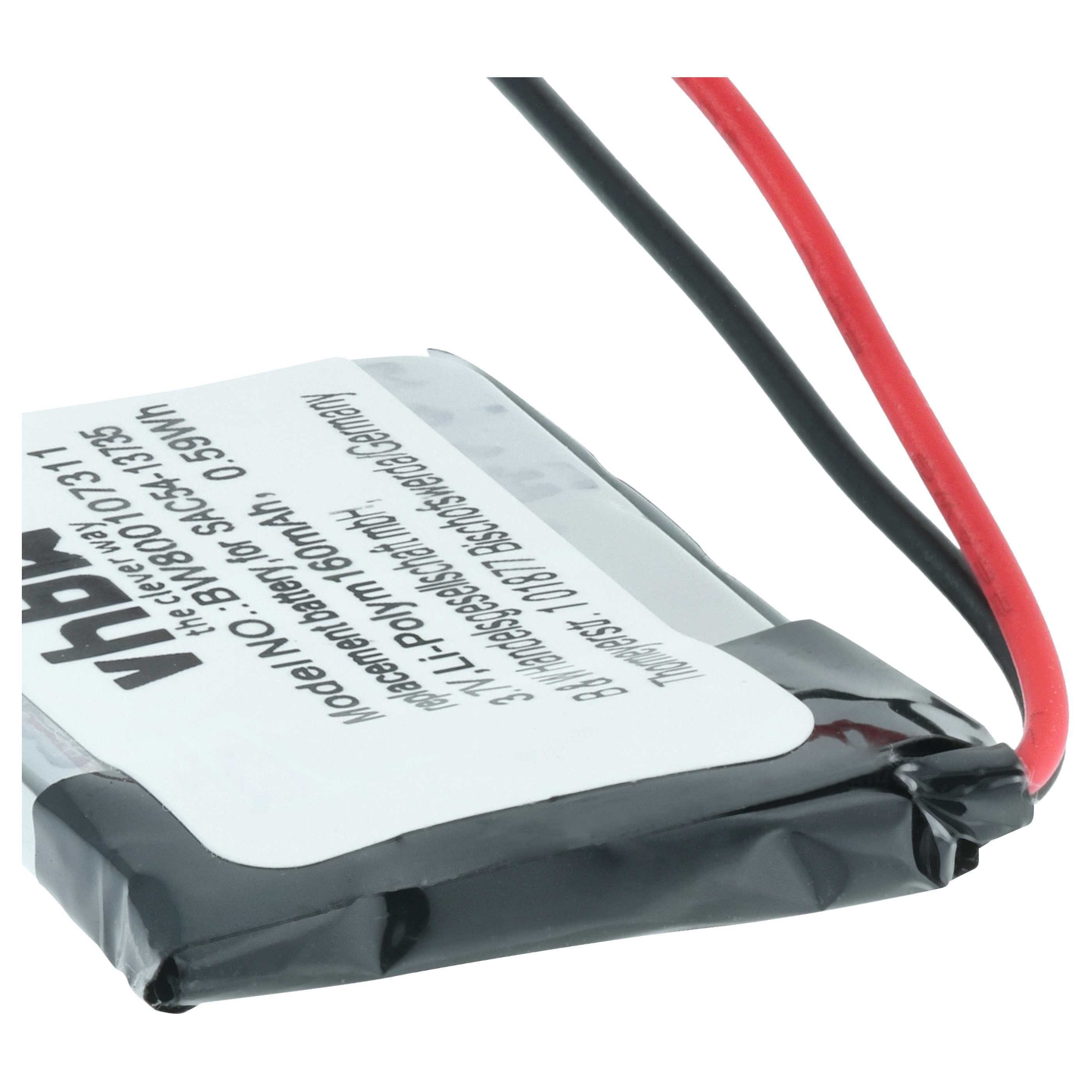 Batteria collare per collare per cani sostituisce SAC54-13735 - 160mAh 3,7V Li-Poly