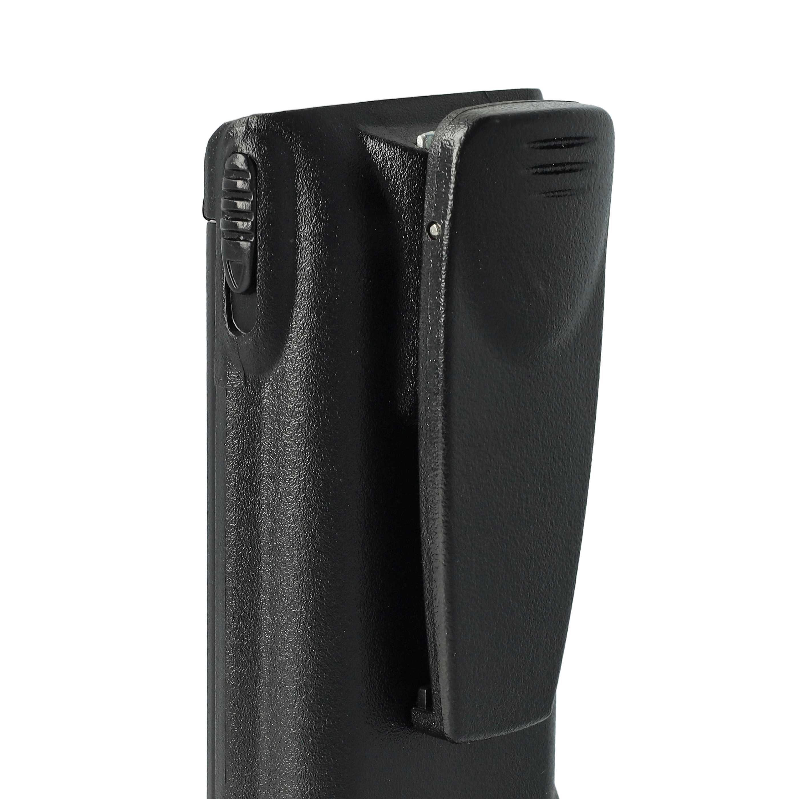 Radio 10x Battery replaces Motorola HMNN4151, HMNN4154, HMNN4158, HMNN4159 - 1500 mAh 7.2 V NiMH + Belt Clip