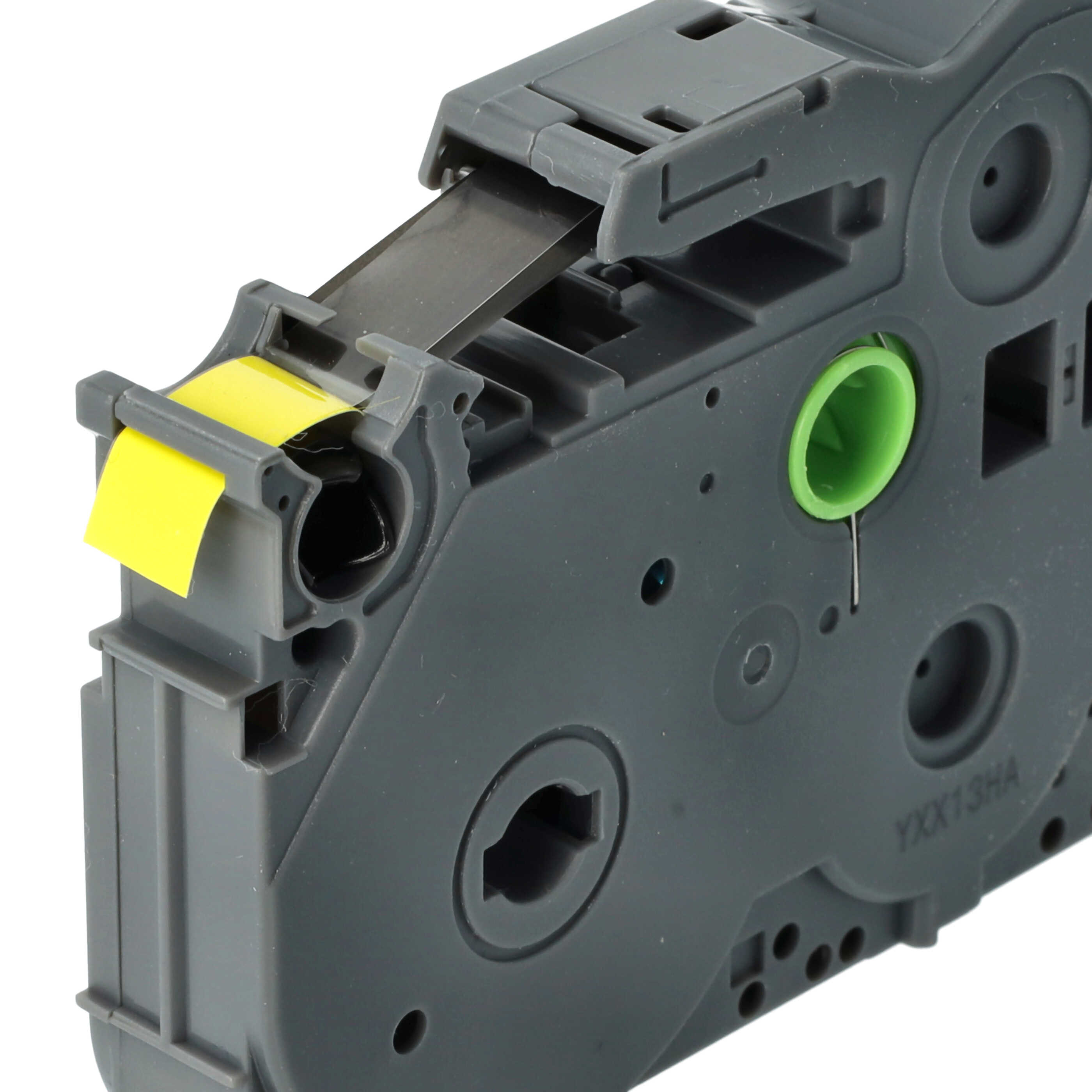 Label Tape as Replacement for Brother TZE-621 - 9 mm Black to Yellow