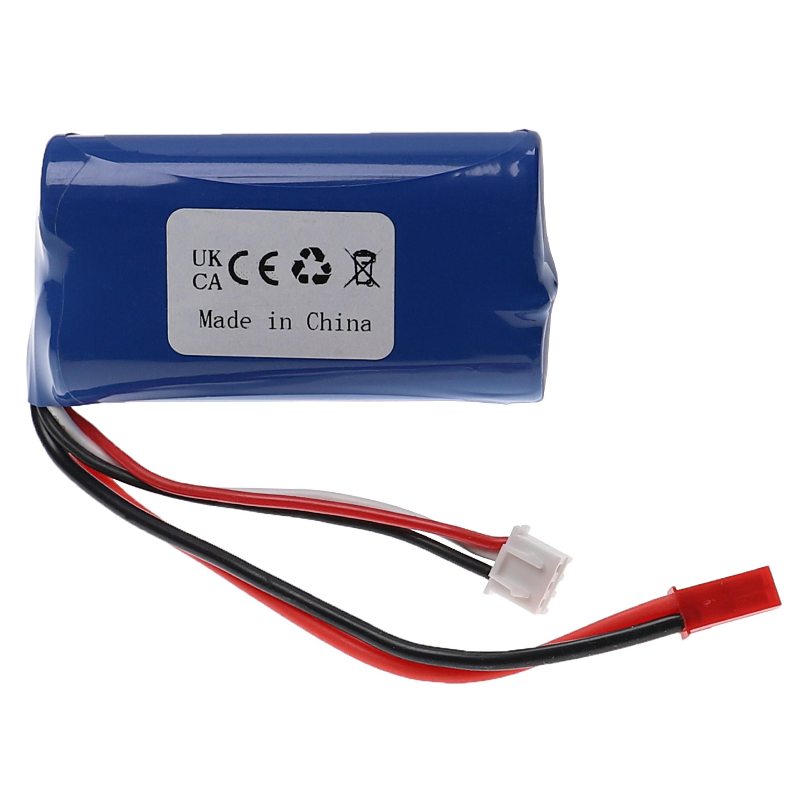 Batteria per modellini RC Wltoys ecc. - 1500mAh 7,4V Li-Ion, BEC