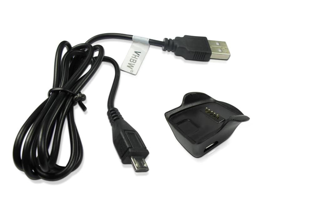 Estación carga USB para smartwatch Samsung Gear Fit SM-R350 - Carcasa + cable de carga