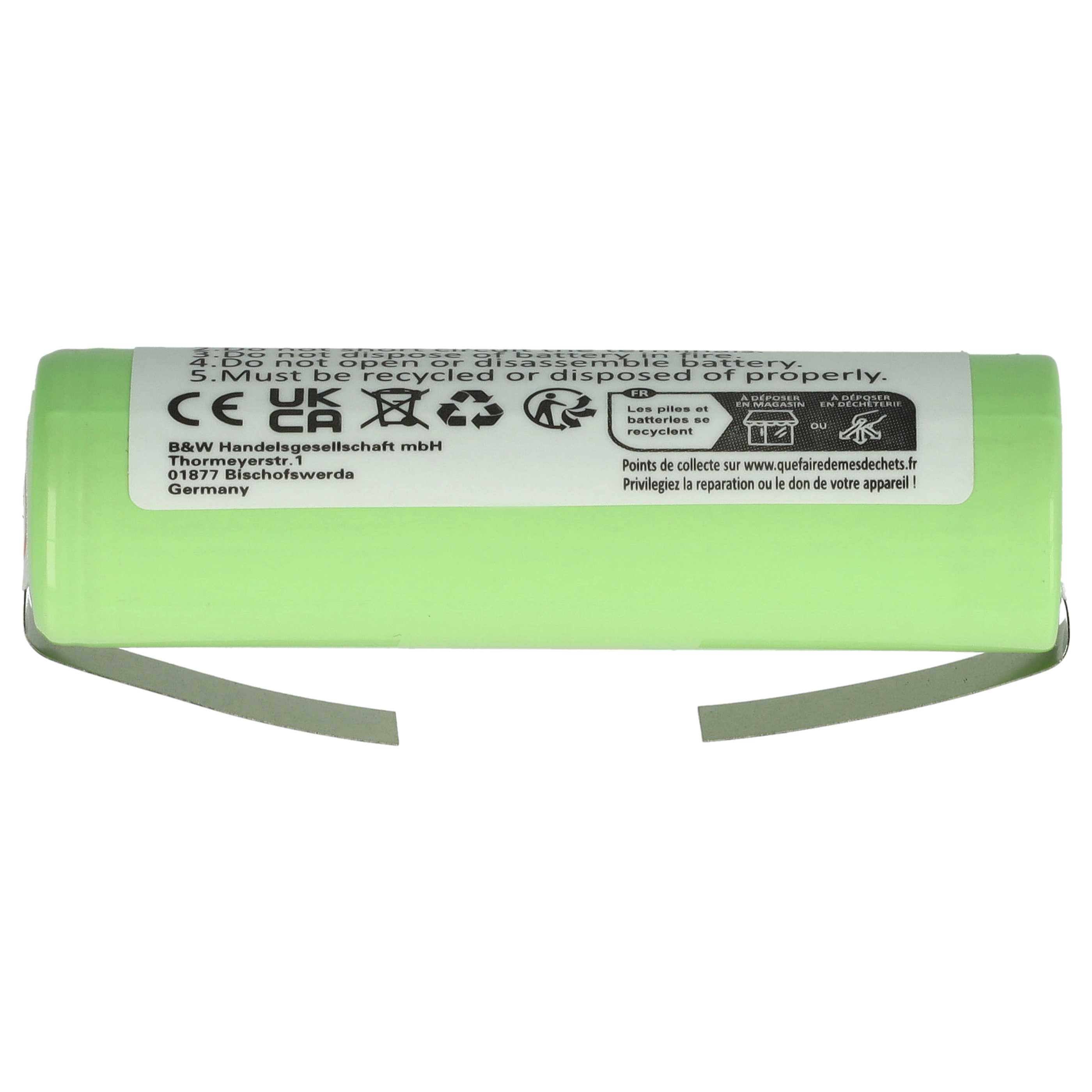 Electric Razor Battery Replacement for Philips 422203613480 - 2000 mAh 1.2 V NiMH