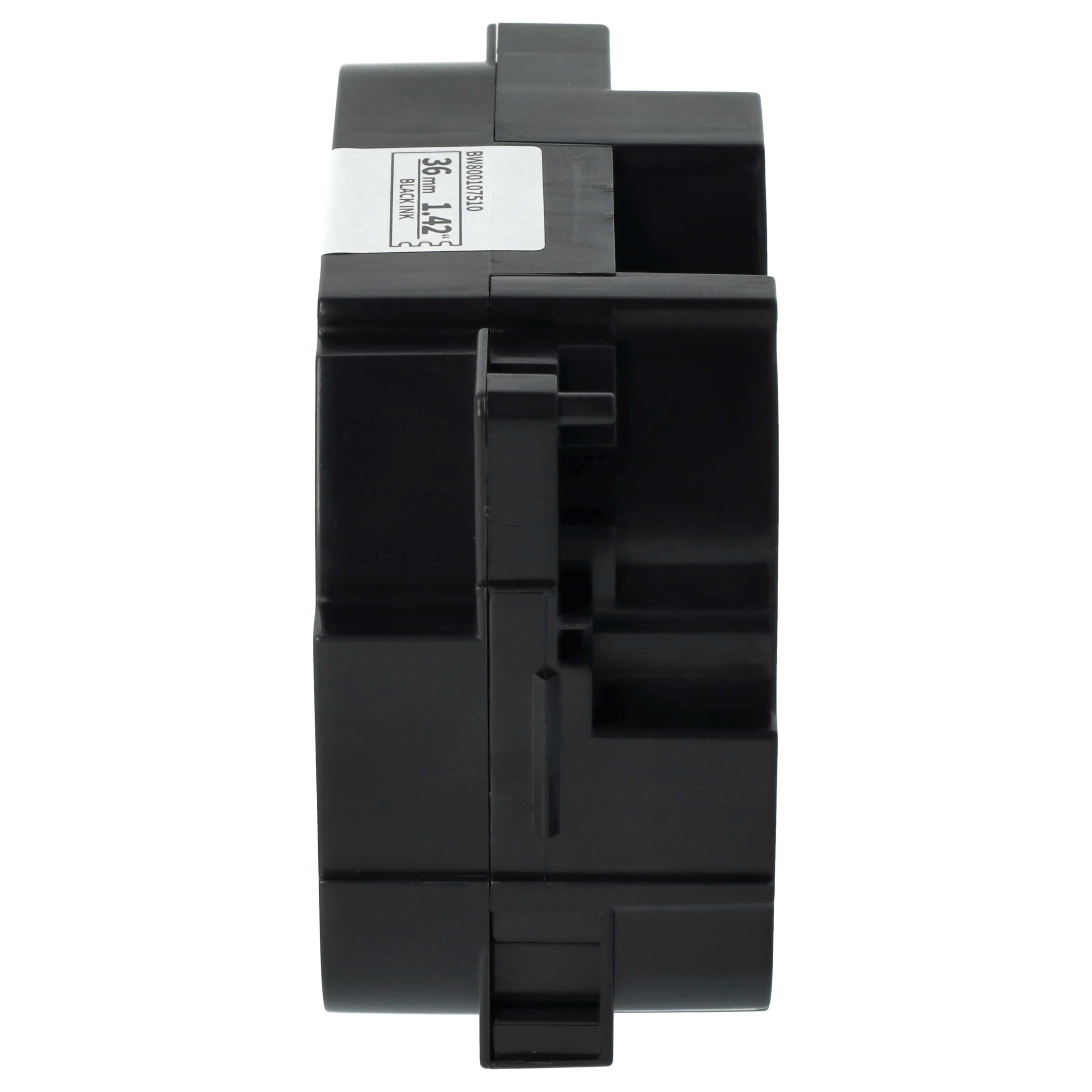 Label Tape as Replacement for Brother TZ-FX261, TZE-FX261 - 36 mm Black to White, Flexible