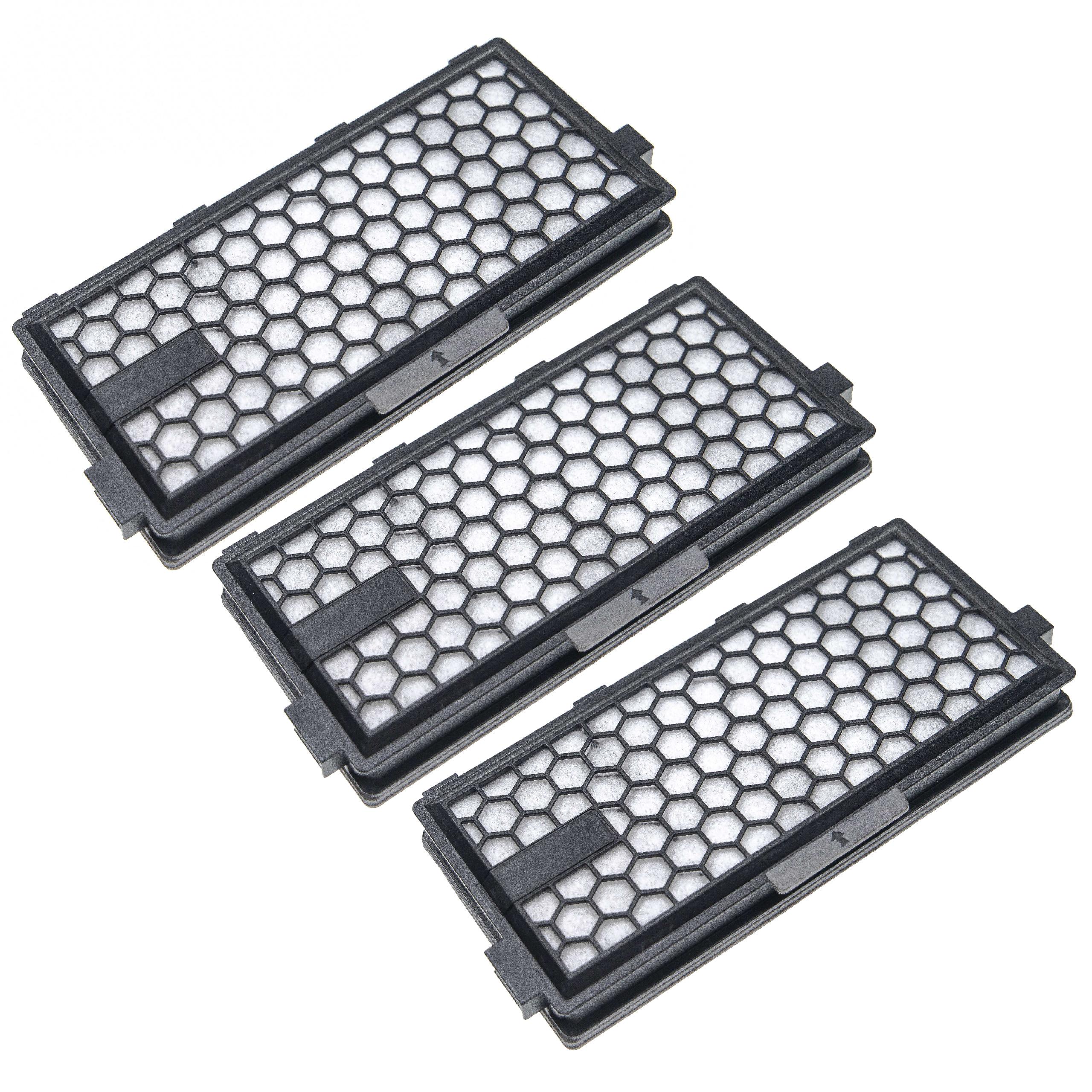 3x HEPA/activated carbon filter replaces Miele 5996882, 5996880, 5996881, 7226150 for MieleVacuum Cleaner