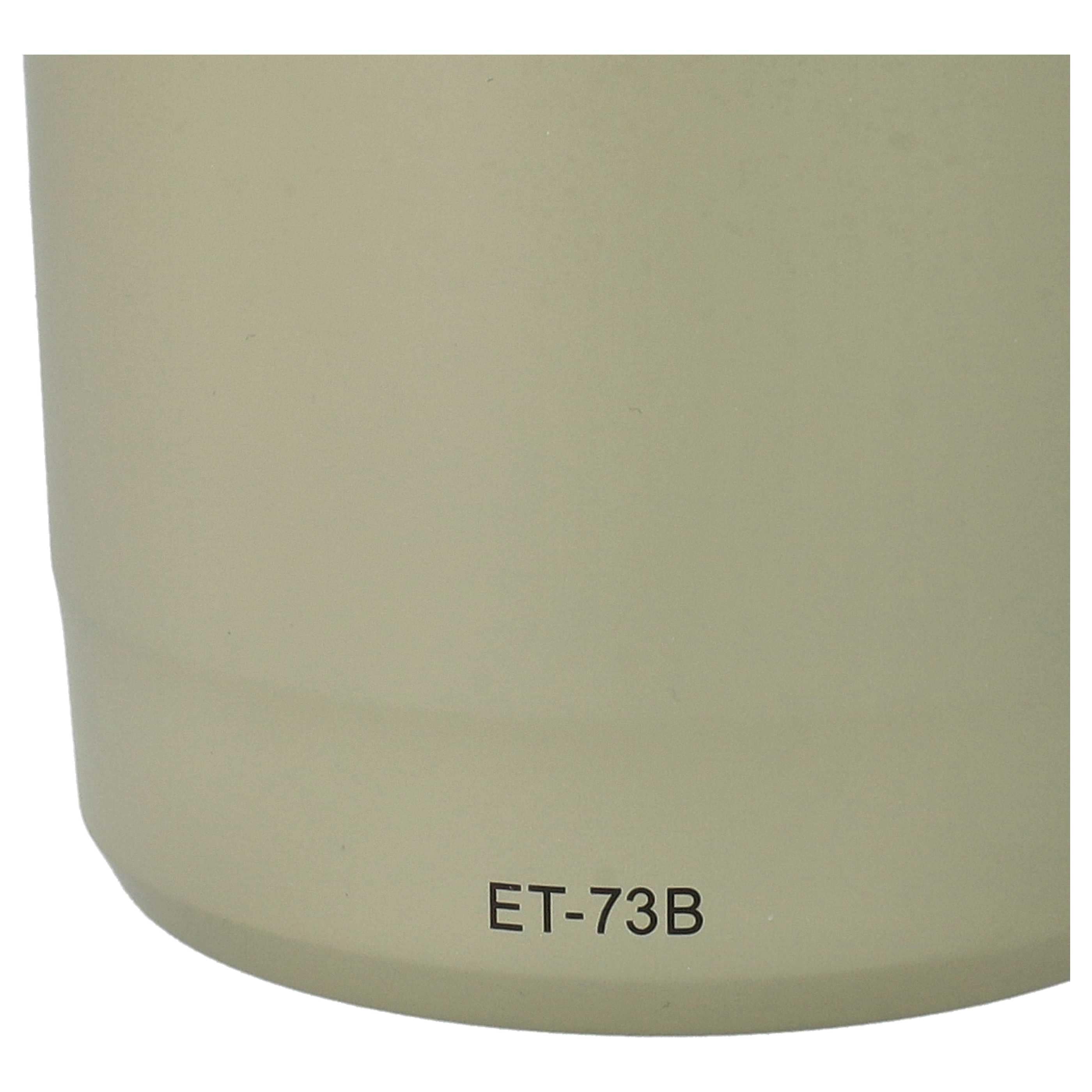 Lens Hood replaces Canon ET-73B for Canon Lens with 67 mm Diameter, plastic, white / grey