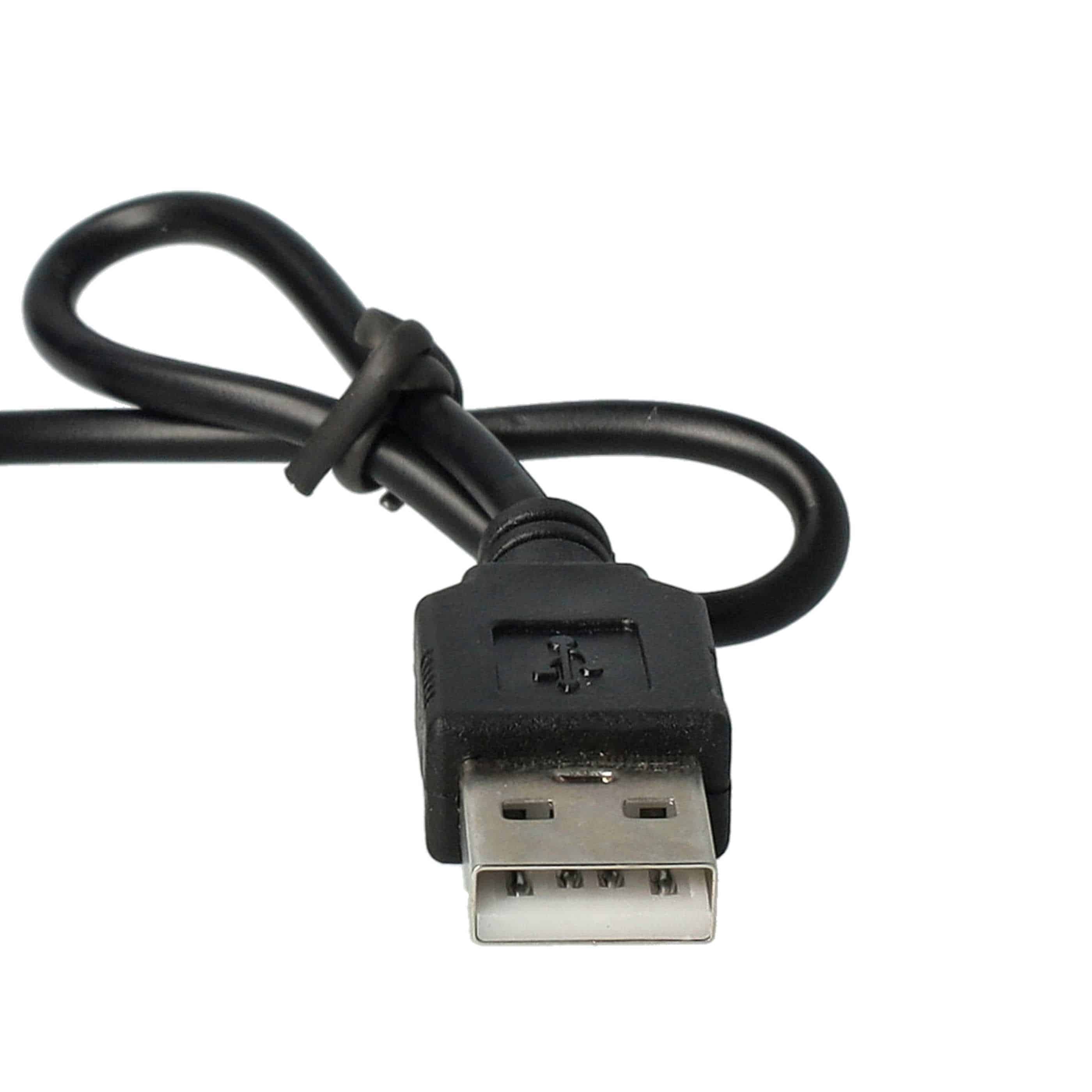 vhbw USB Charger E-Cigarette, E-Shisha wtih Screw Thread - 25cm Cable