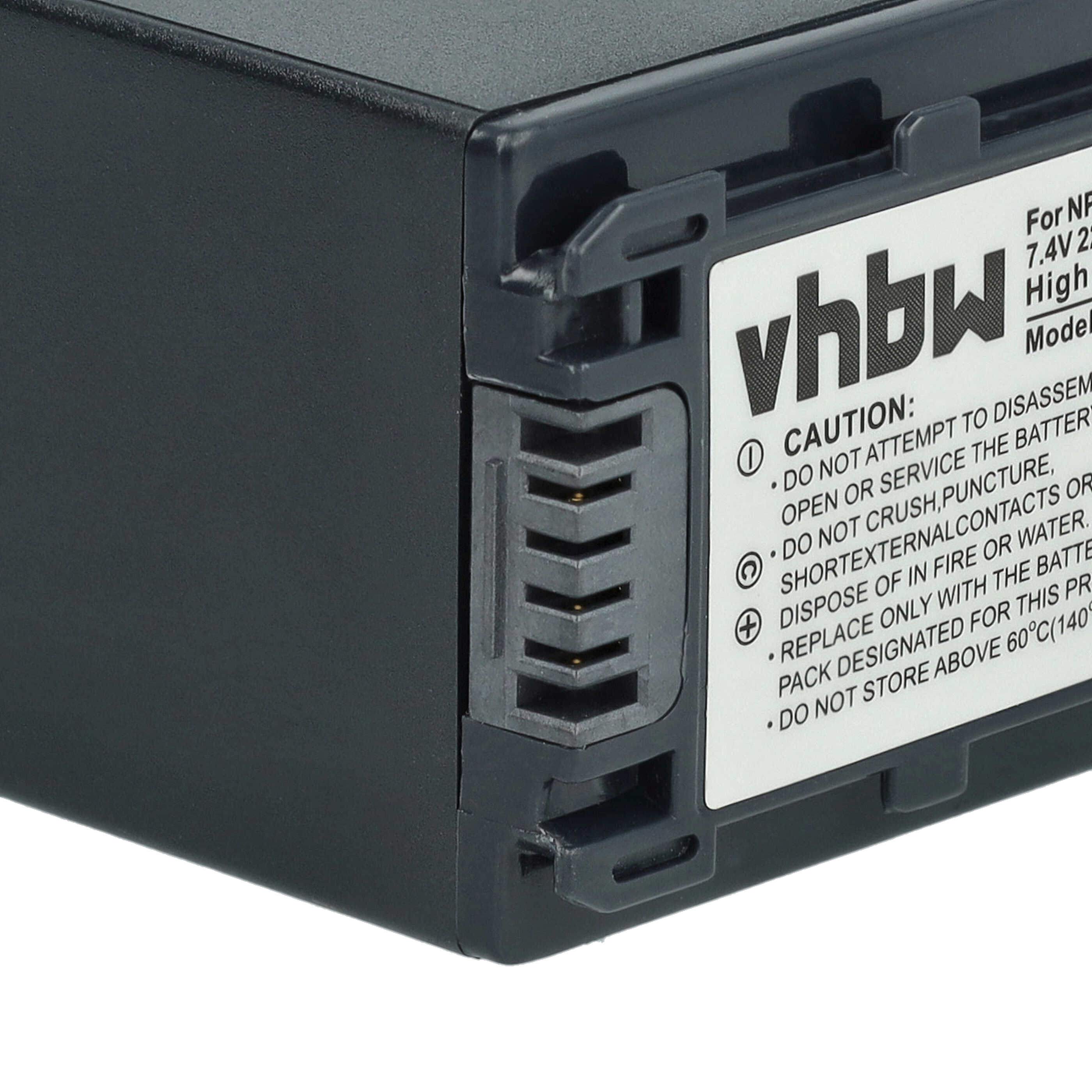 Videocamera 3x Battery replaces Sony NP-FV40, NP-FV50, NP-FV100, NP-FV60, NP-FV30 - 2200 mAh 7.2 V Li-Ion