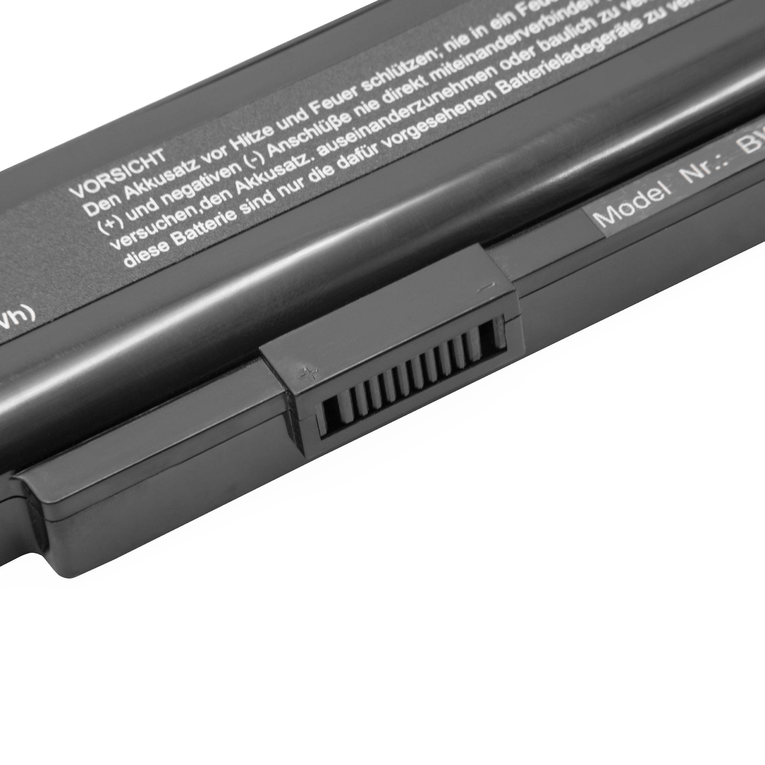 Batterie remplace Medion A32-A15, A41-A15, A42-A15 pour ordinateur portable - 5200mAh 10,8V Li-ion, noir
