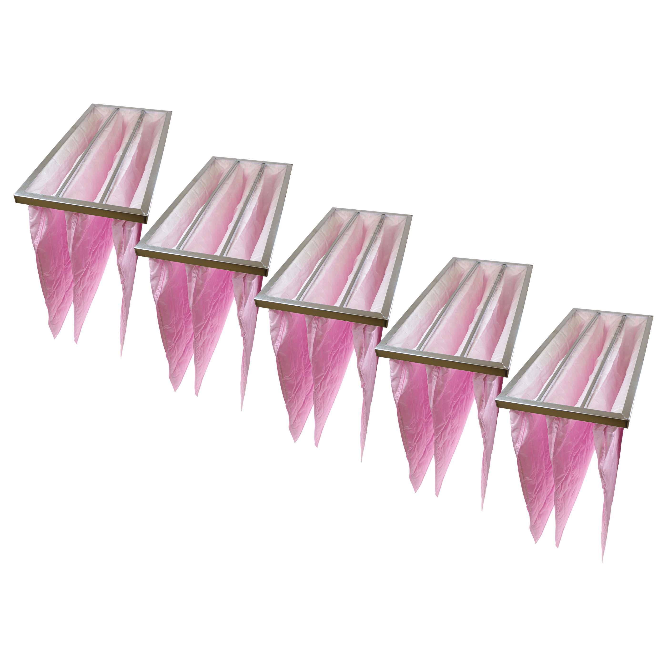 5x Taschenfilter F7 Klimaanlagen, Lüftungsanlagen - 59,5 x 29 x 5,1 cm