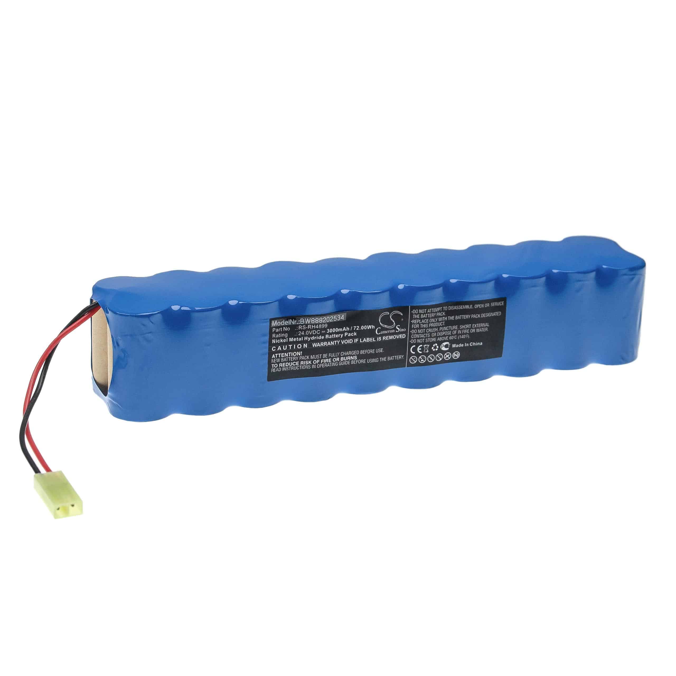 Battery Replacement for Rowenta RS-RH4899 for - 3000mAh, 24V, NiMH