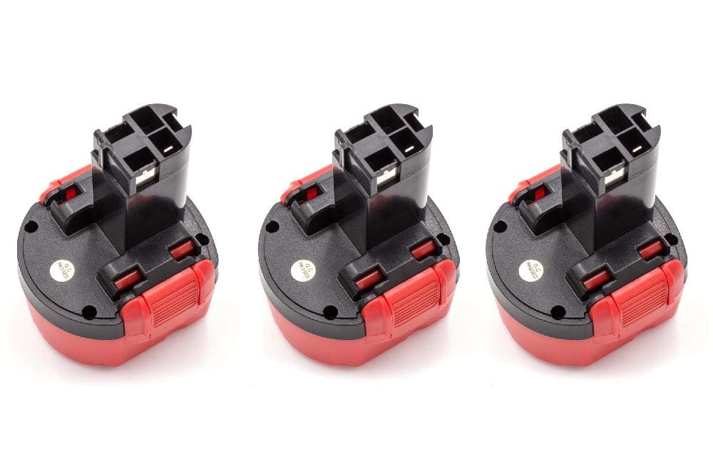 3x Battery replaces Bosch 2 607 335 260, 2 607 001 380 Electric Power Tool - 1500 mAh, 9.6 V, NiMH