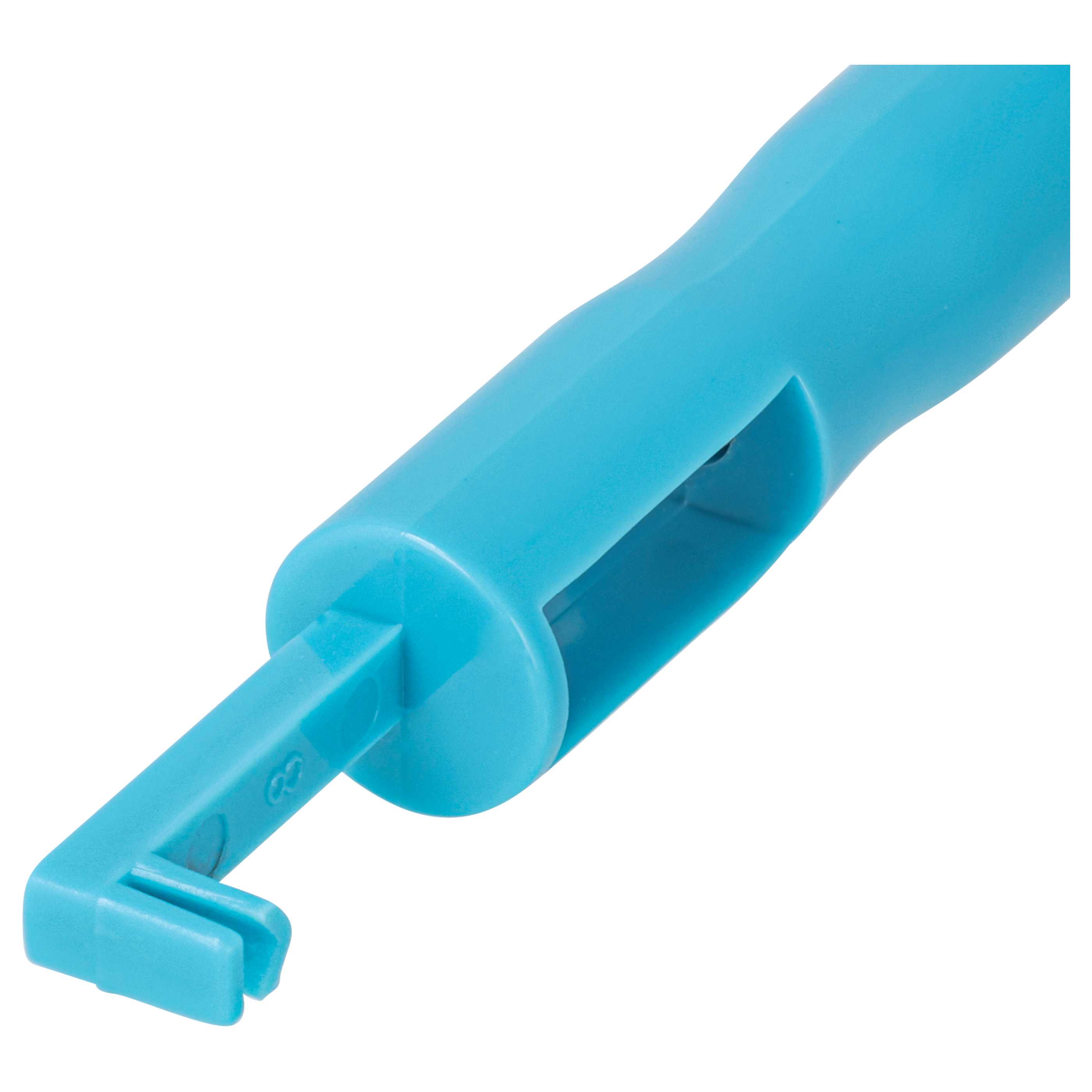 Enhebrador de agujas para máquina de coser - Longitud de 7,2 cm, punta magnética, azul