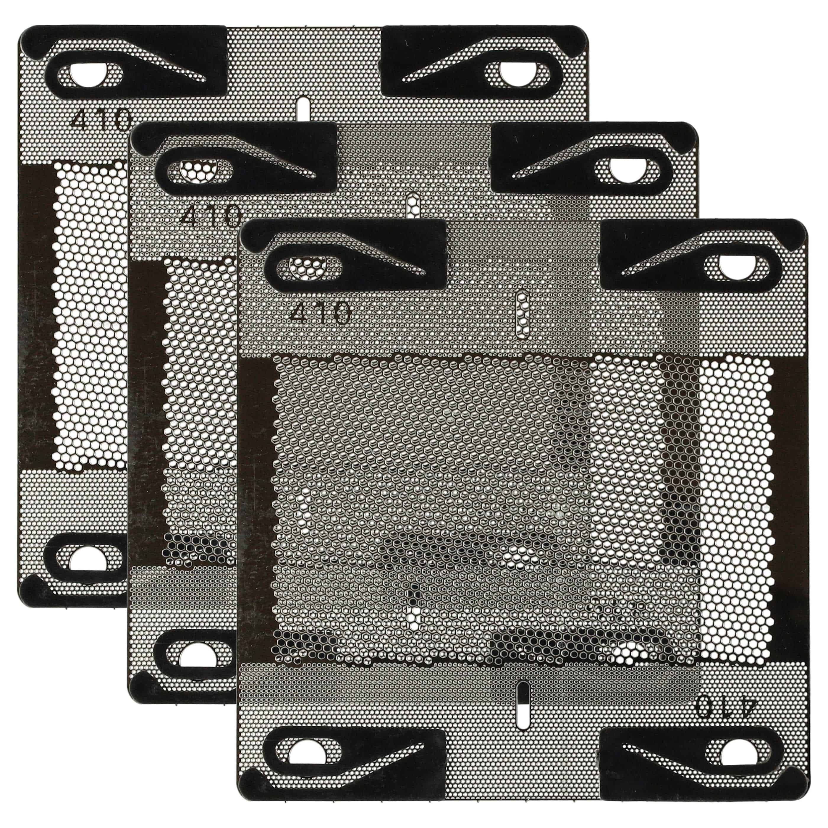 3x płytka goląca do golarki Braun zam. Braun 410 - srebrny