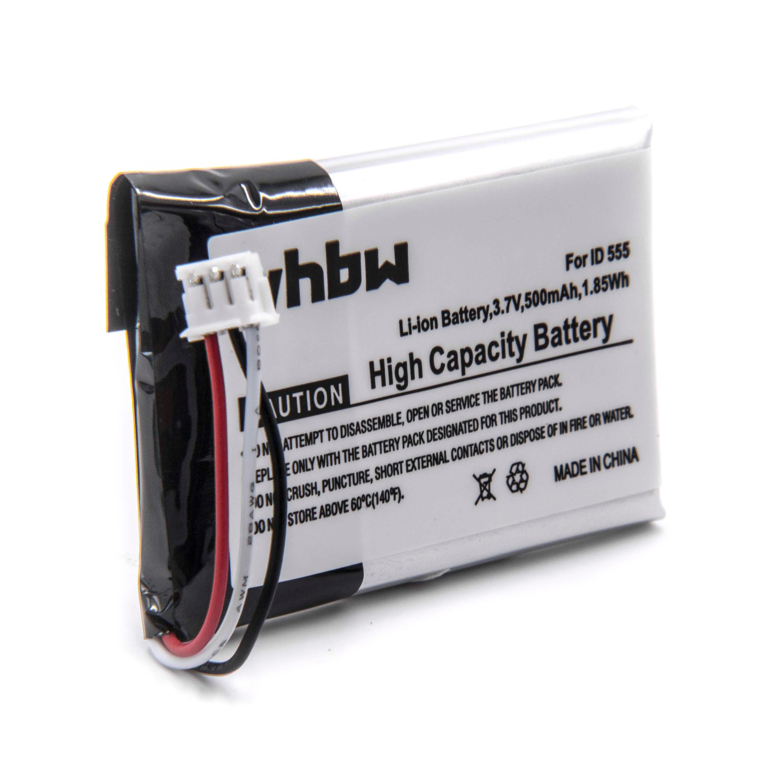 Landline Phone Battery Replacement for Philips 5-2762, 5-2770 - 500mAh 3.7V Li-Ion