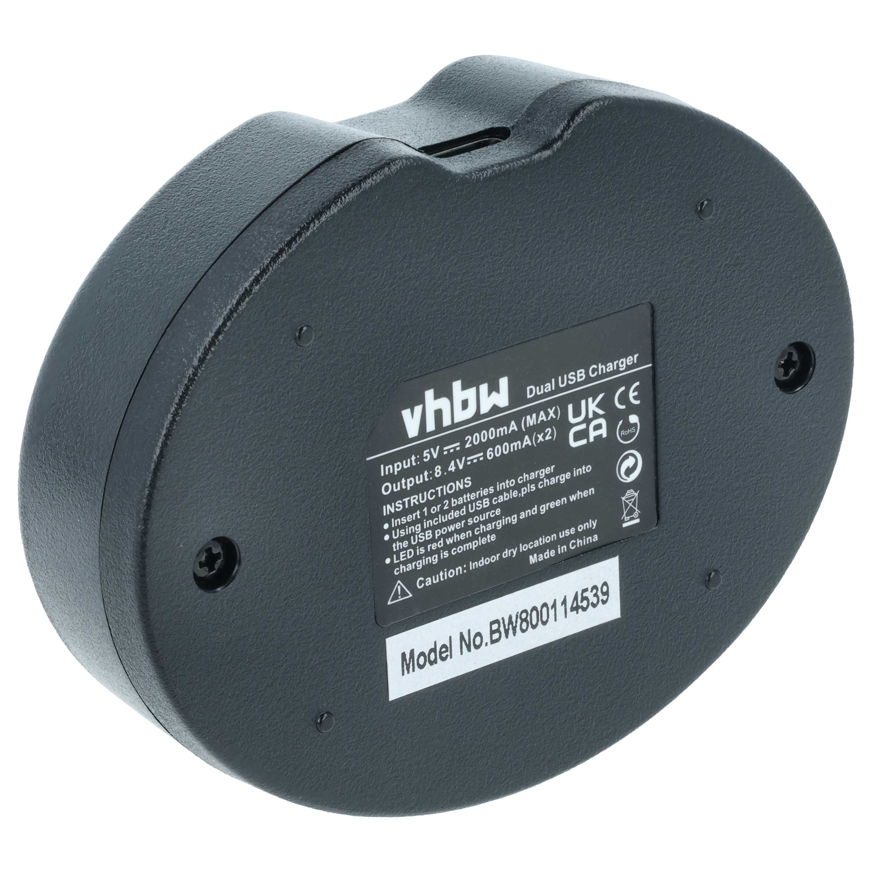 Battery Charger USB-C + Cable USB-C replaces Nikon MH-18A for Fujifilm Digital Camera etc.