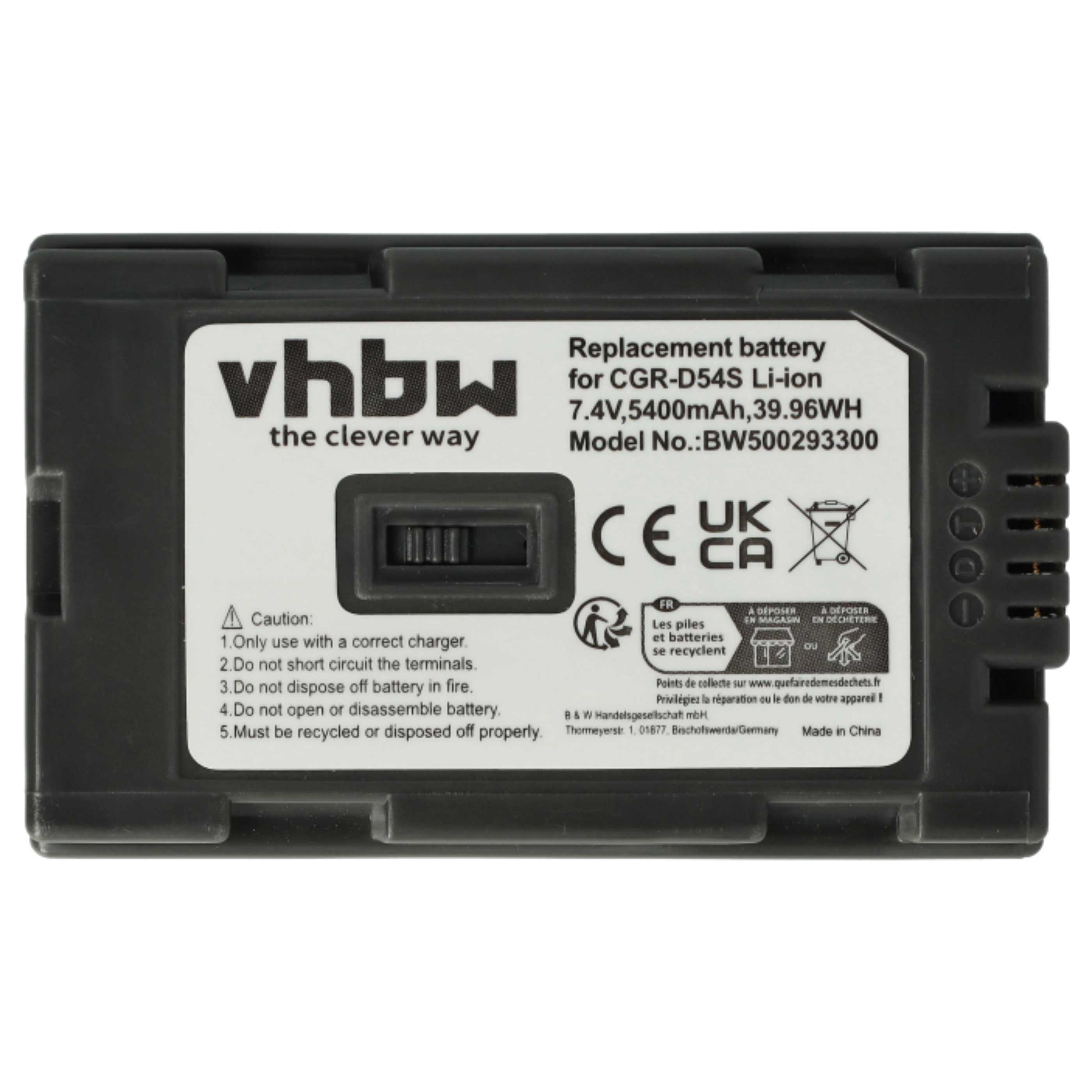 2x Battery replaces Hitachi DZ-BP28, DZ-BP16 - 5400mAh, 7.4V, Li-Ion