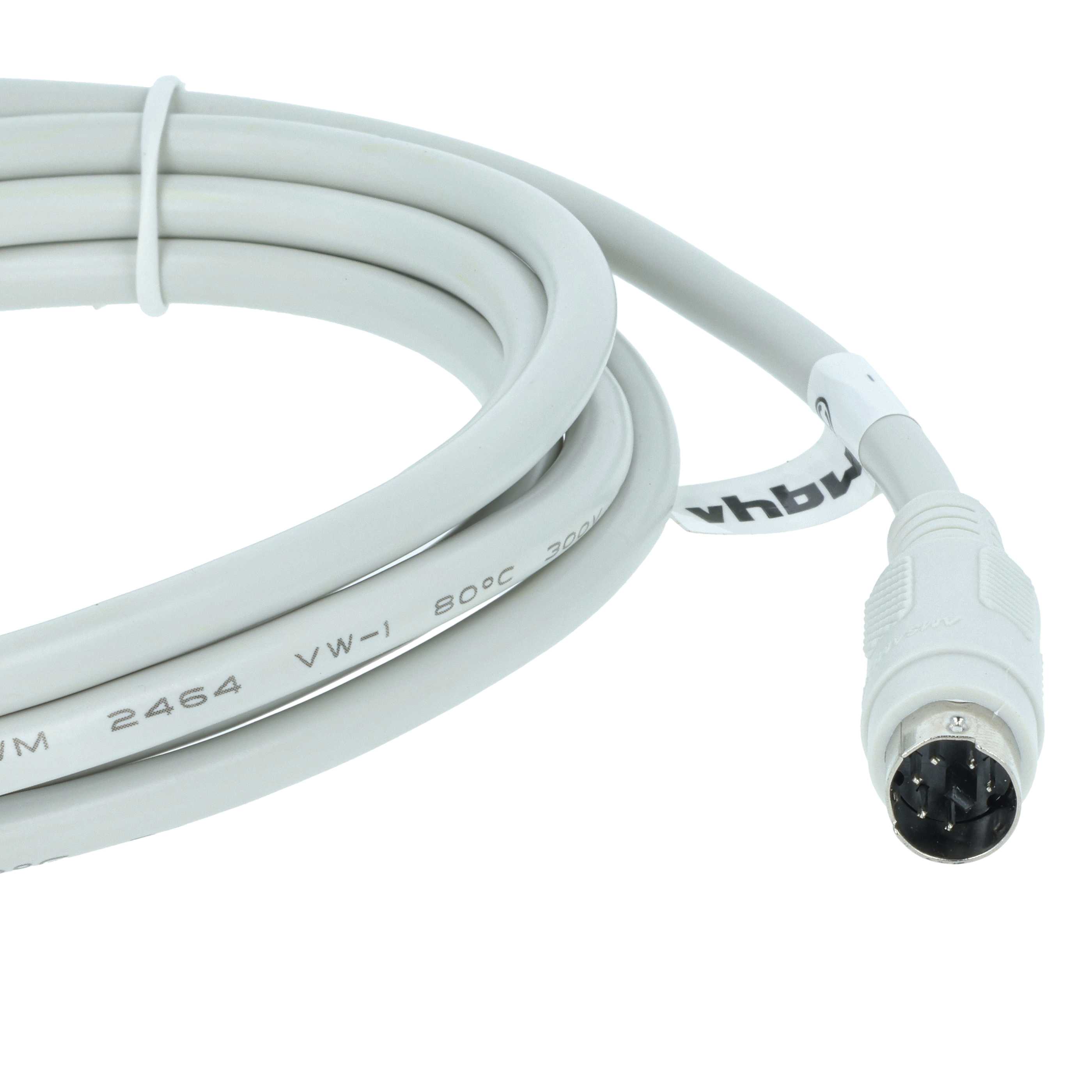 Programming Lead RS-232 suitable for Mitsubishi MELSEC QC30R2, Q-Series PC & Peripherals - Adapter 190cm, Grey