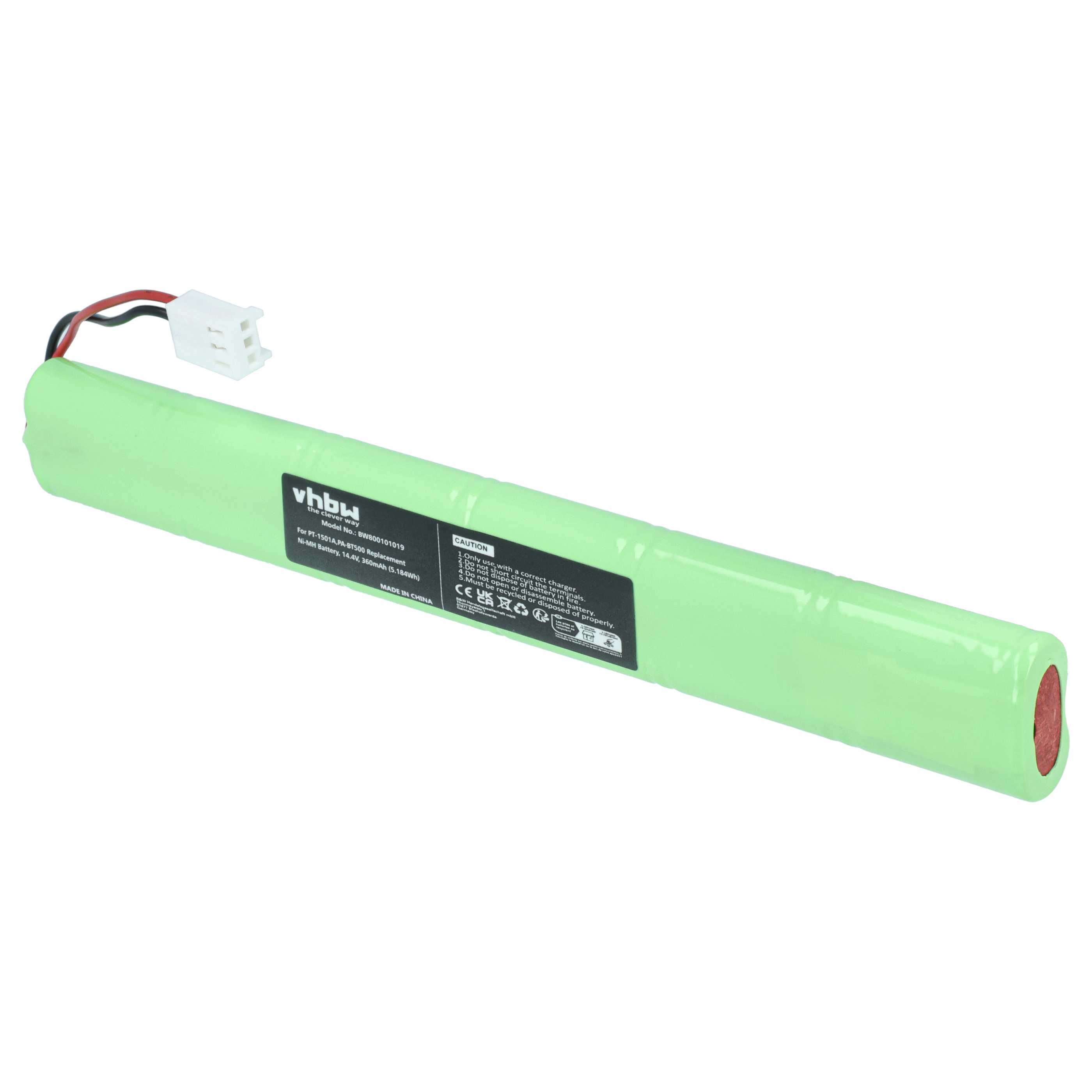 Printer Battery replaces Brother 205526, PA-BT500, PJ-4844A, PA-BT-300, LB4707001 - 360 mAh 14.4 V NiMH
